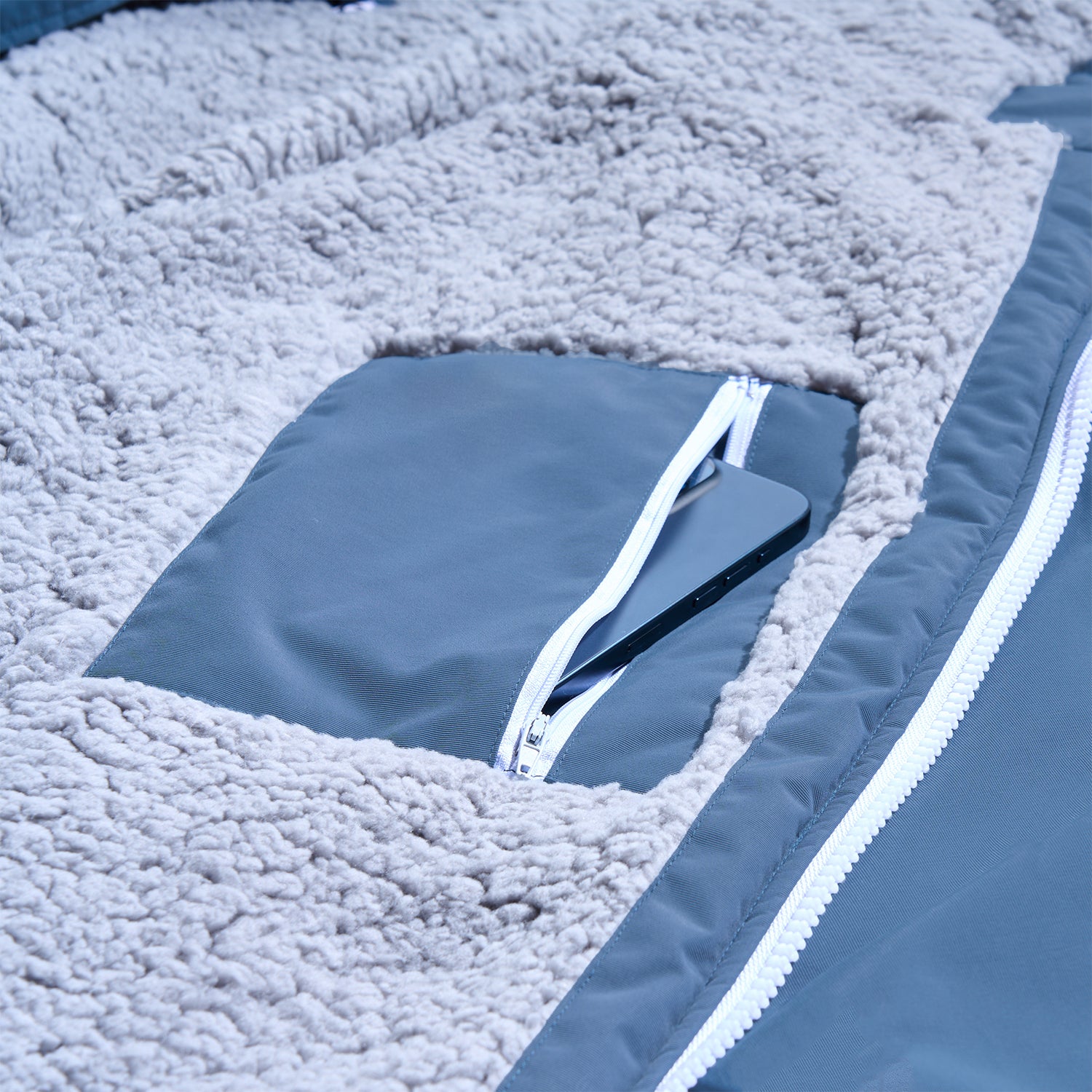 GONG | Poncho Dryfleece Imperméable Bleu