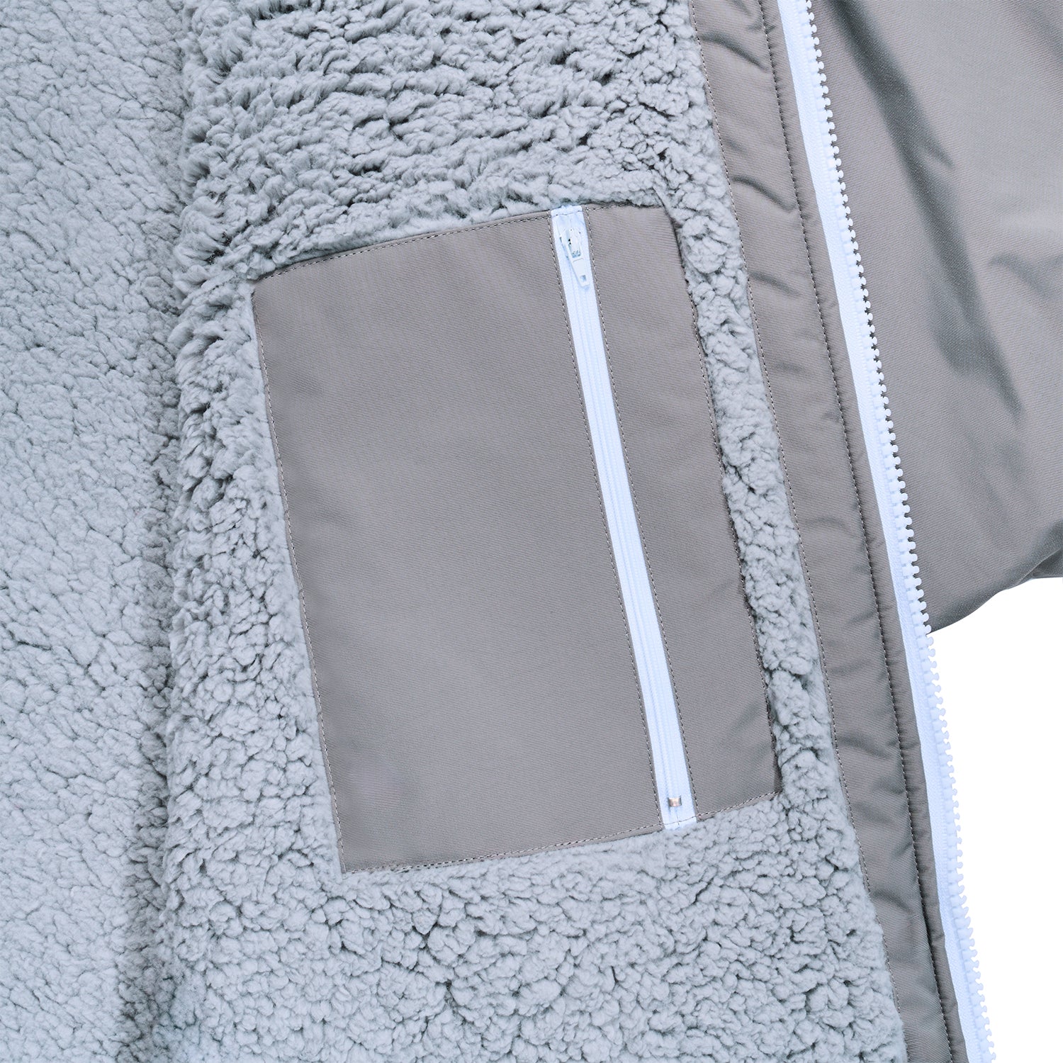 GONG | Poncho Dryfleece Imperméable Gris Clair