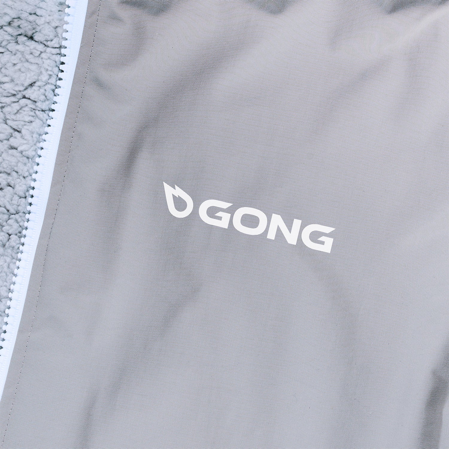 GONG | Poncho Dryfleece Imperméable Gris Clair