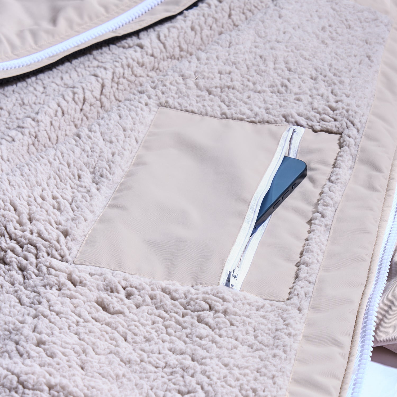 GONG | Pink / Cream Waterproof Dryfleece Poncho 