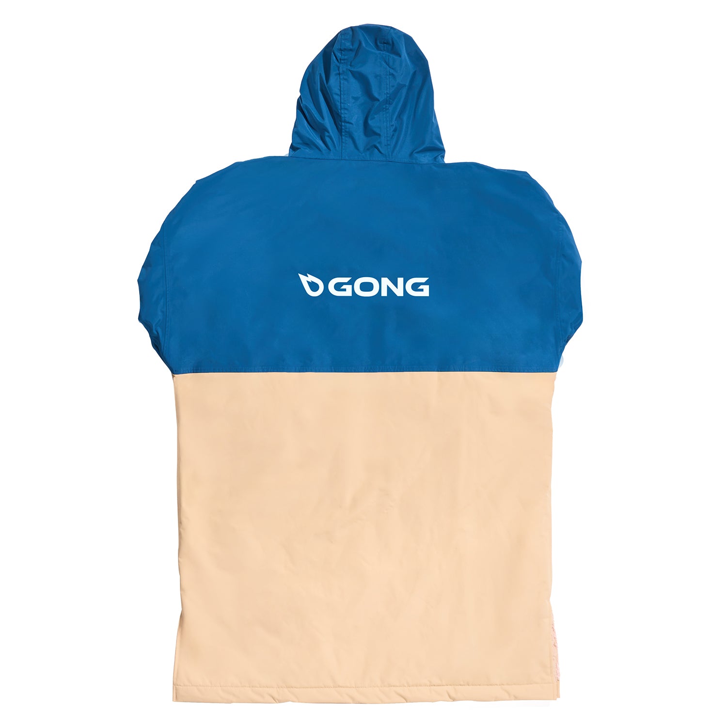 GONG | Poncho Dryfleece Imperméable Sable / Bleu