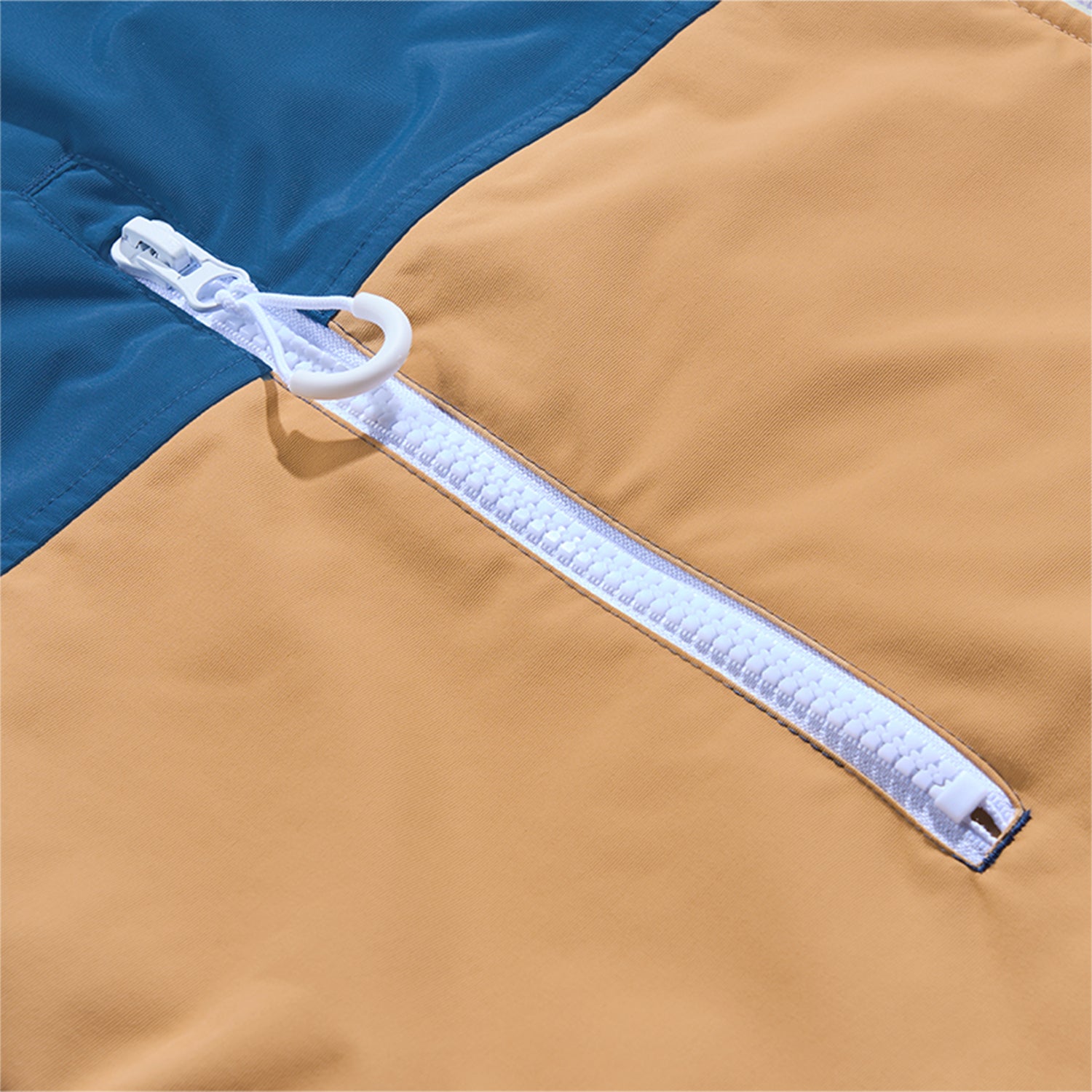 GONG | Poncho Dryfleece Imperméable Sable / Bleu