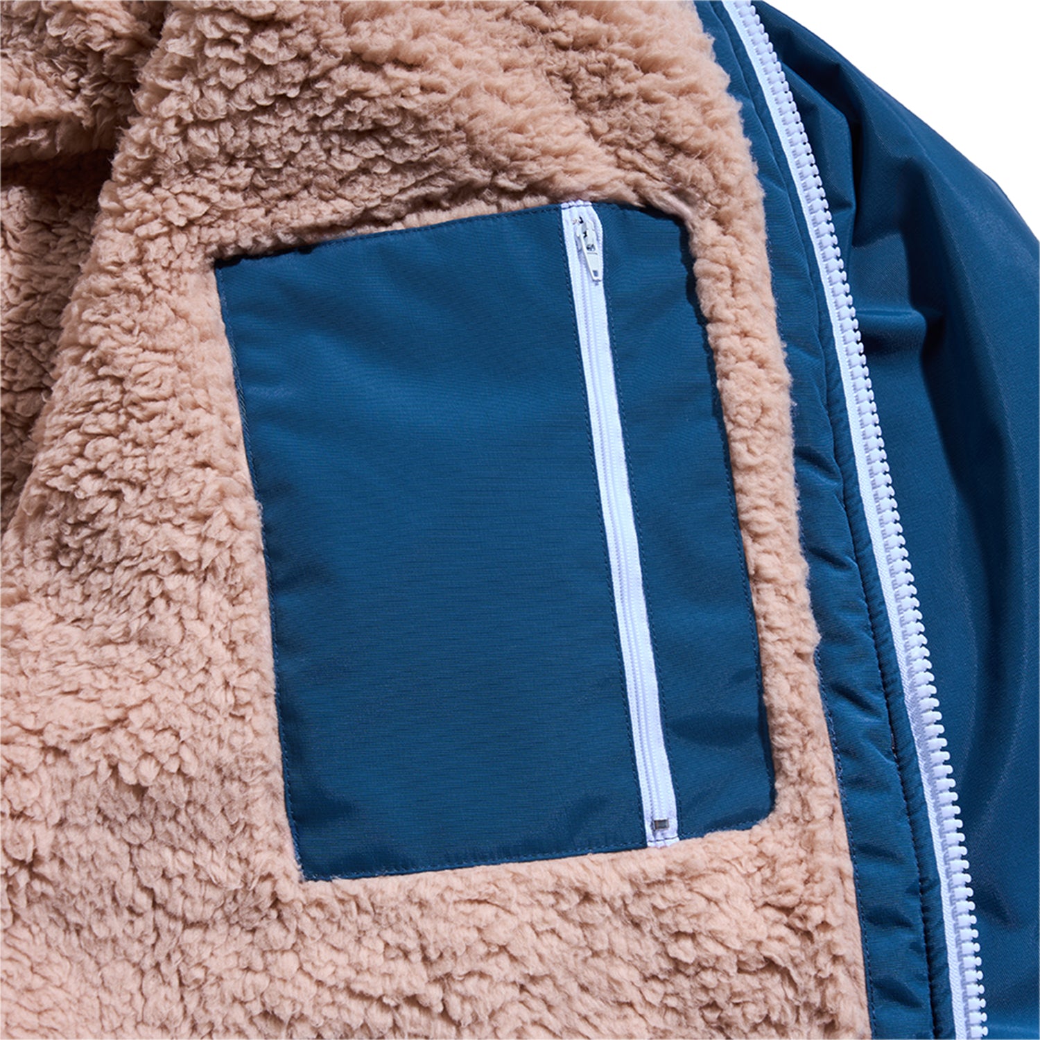 GONG | Poncho Dryfleece Imperméable Sable / Bleu