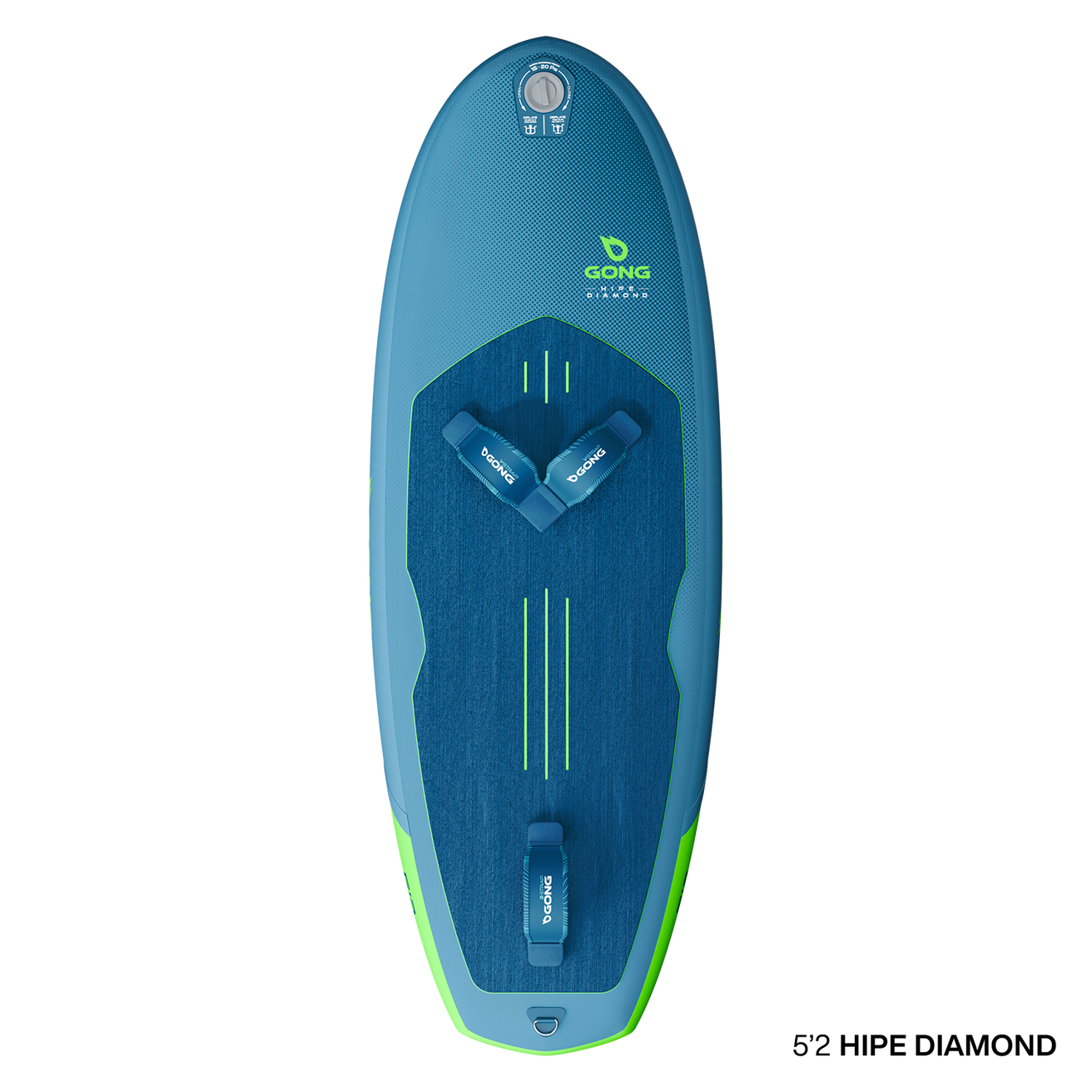 Wing foil Board Inflatable HIPE Diamond - 5'6 Blue / Green Second Hand 12605