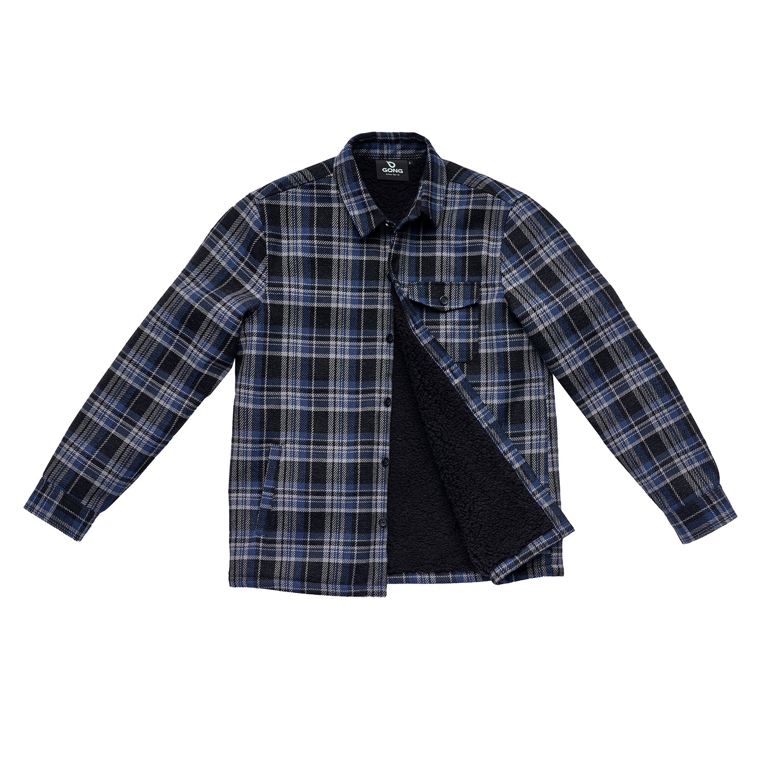 GONG | Surchemise Dryfleece À Carreaux Unisexe