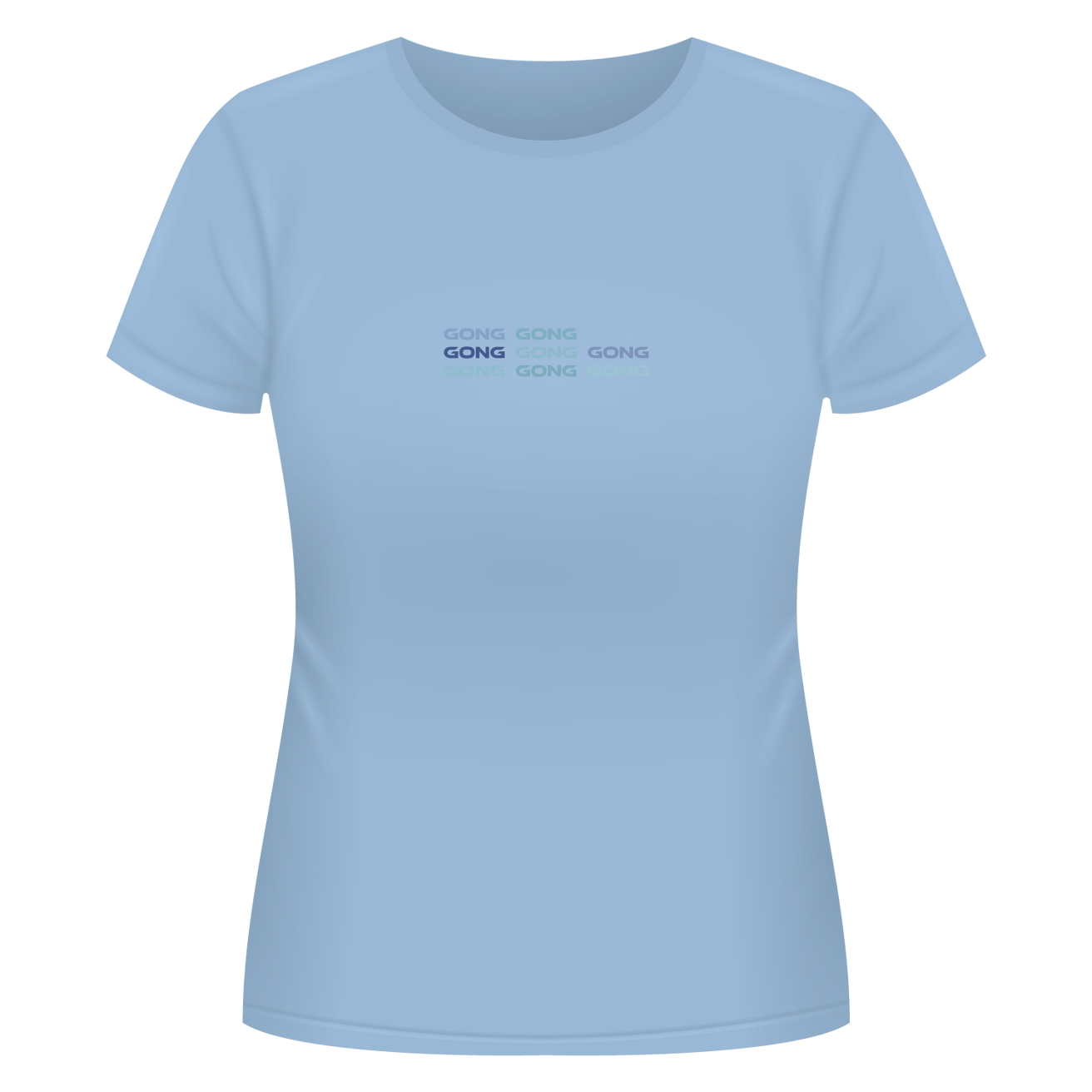 GONG | Tee-Shirt Signature Femme Coton Bleu Ciel