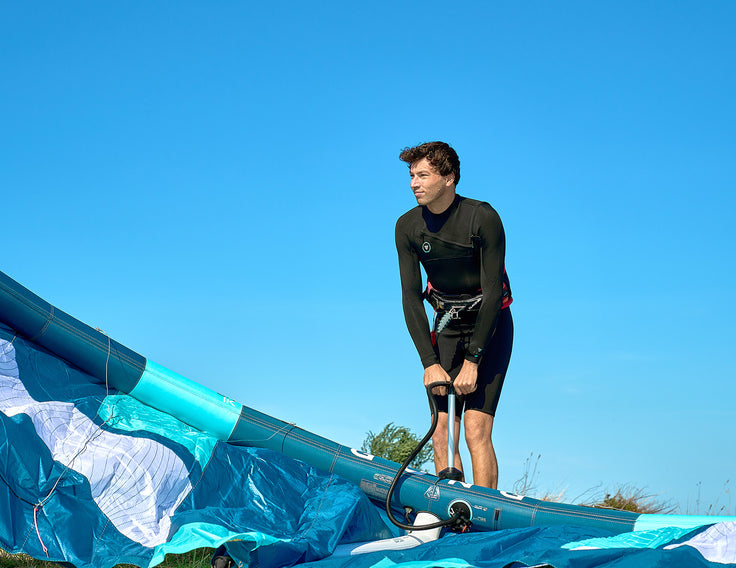 Inflate your kite