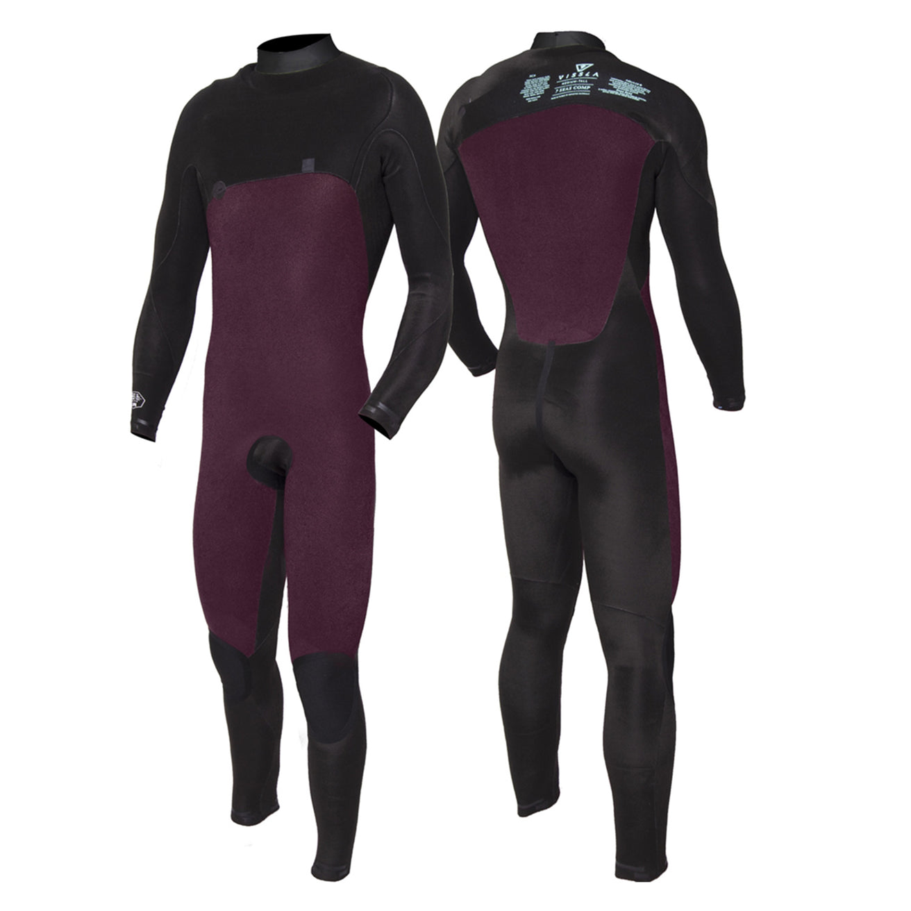 Vissla | Integral 7 Seas Comp Men 3/2 Chest Zip - Harbor Blue