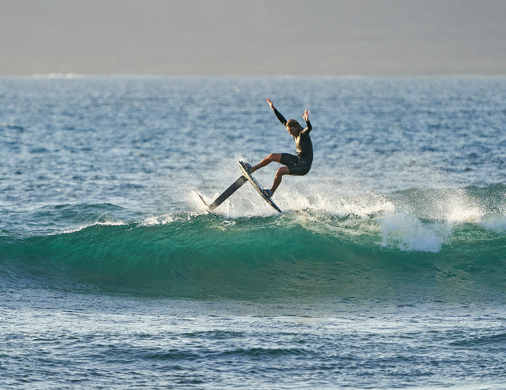 Off the lip (en surf foil)