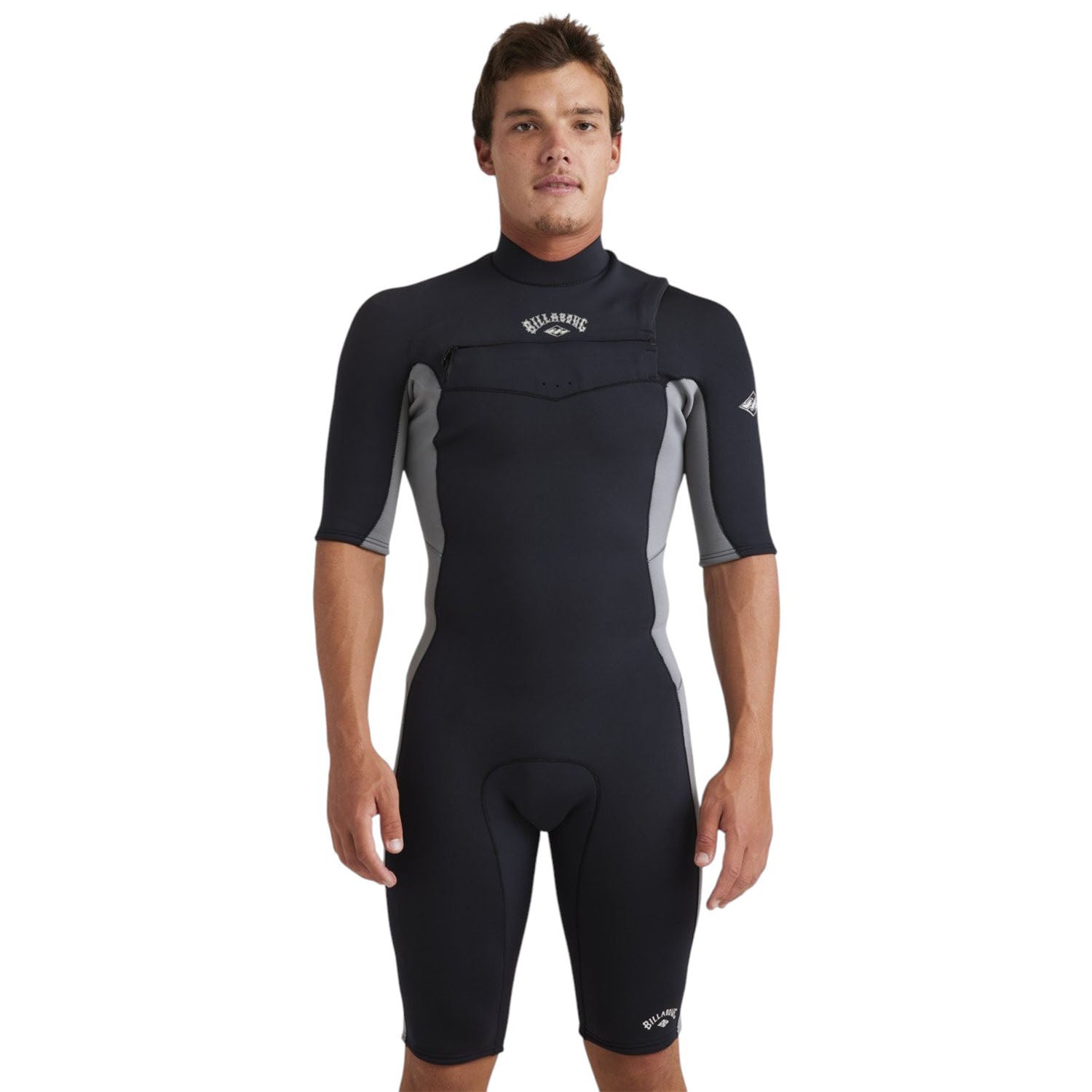 Billabong | Men Absolute Natural Front Zip Short Sleeves Shorty - 2/2mm