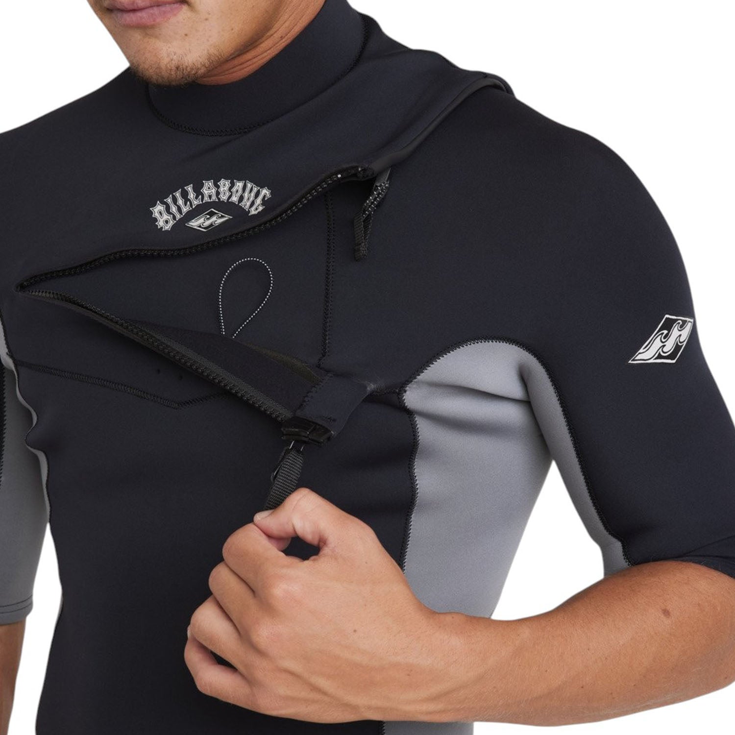 Billabong | Men Absolute Natural Front Zip Short Sleeves Shorty - 2/2mm