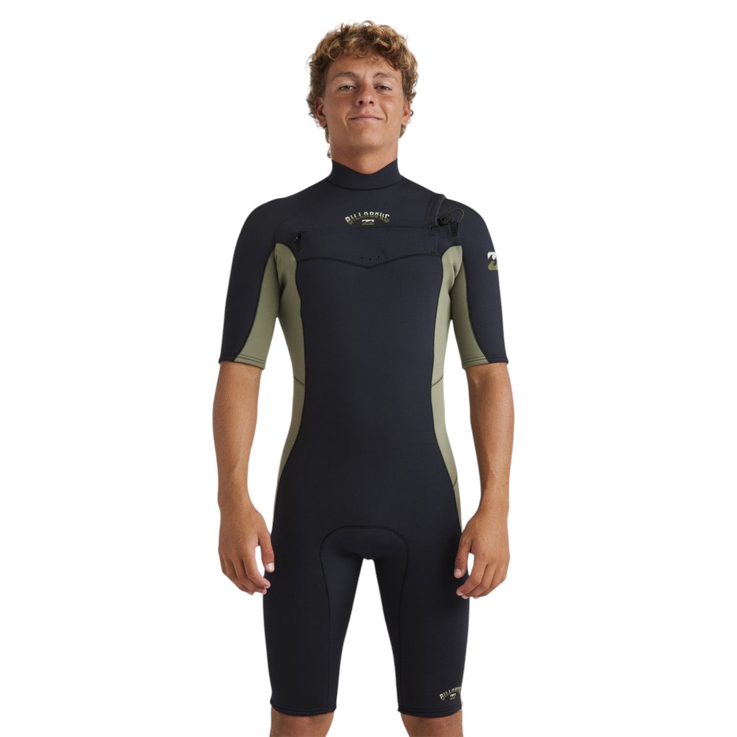 Billabong | Shorty à Manches Courtes Homme Absolute Natural Front Zip - 2/2mm