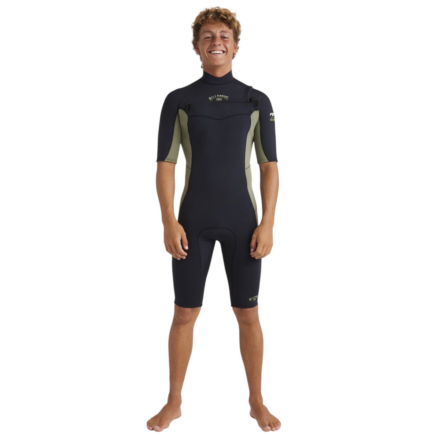 Billabong | Shorty à Manches Courtes Homme Absolute Natural Front Zip - 2/2mm