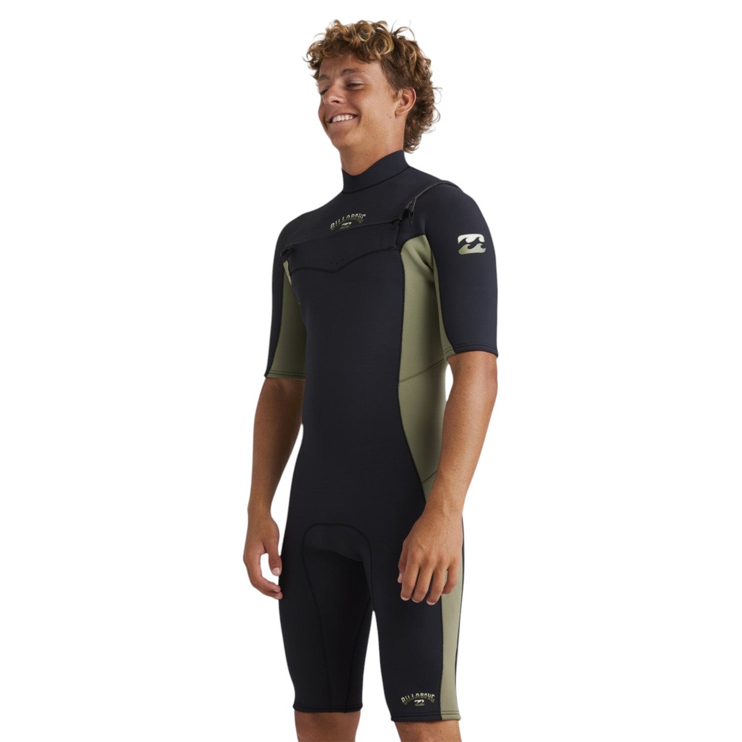 Billabong | Shorty à Manches Courtes Homme Absolute Natural Front Zip - 2/2mm