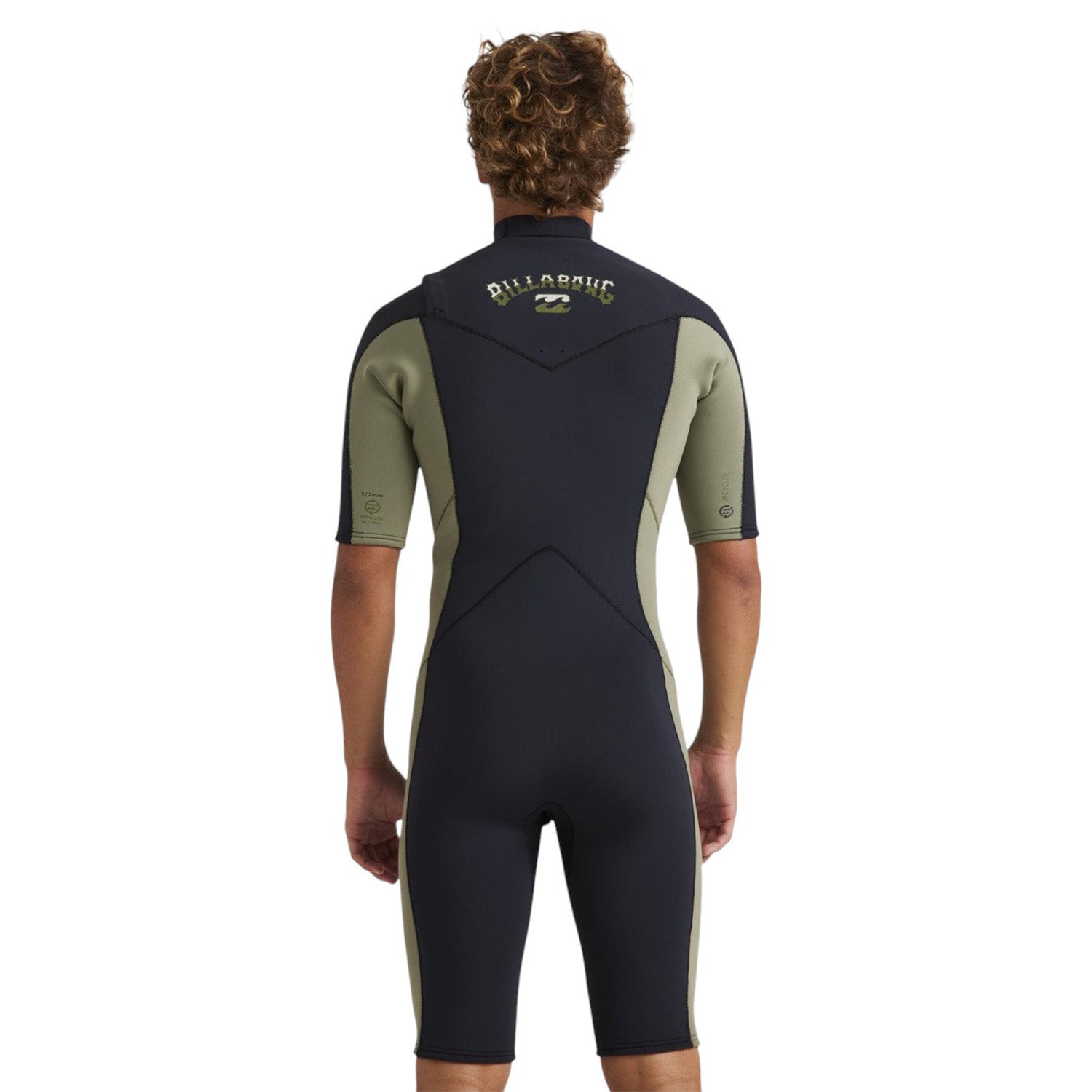 Billabong | Shorty à Manches Courtes Homme Absolute Natural Front Zip - 2/2mm
