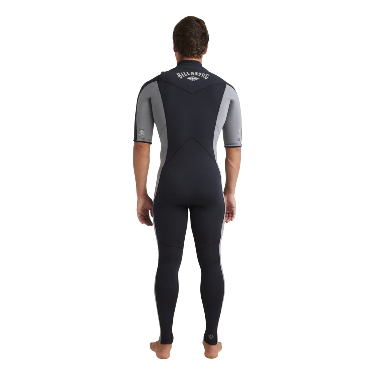 Billabong | Men Absolute Natural Chest Zip Short Sleeves Shorty - 2/2mm