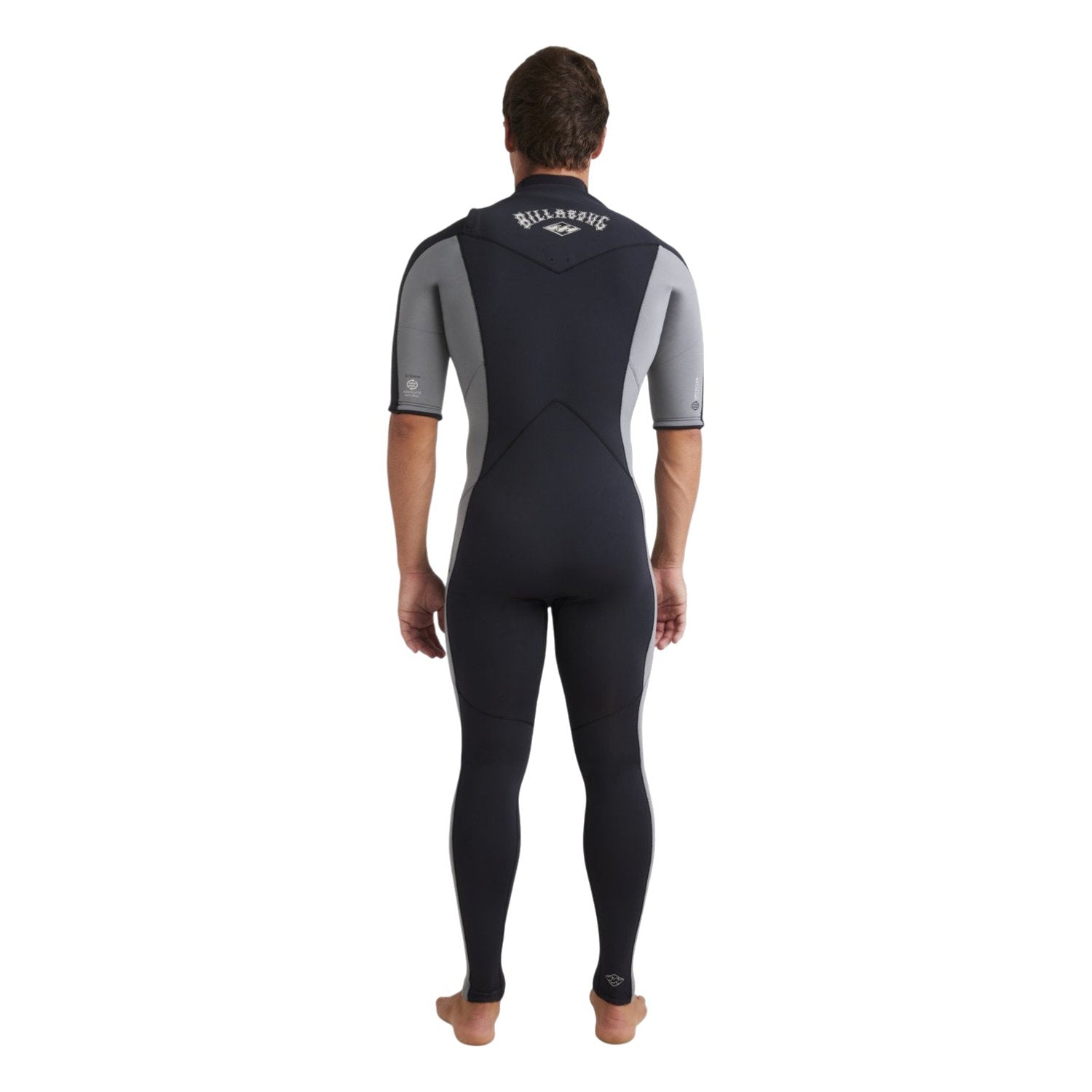 Billabong | Men Absolute Natural Chest Zip Short Sleeves Shorty - 2/2mm