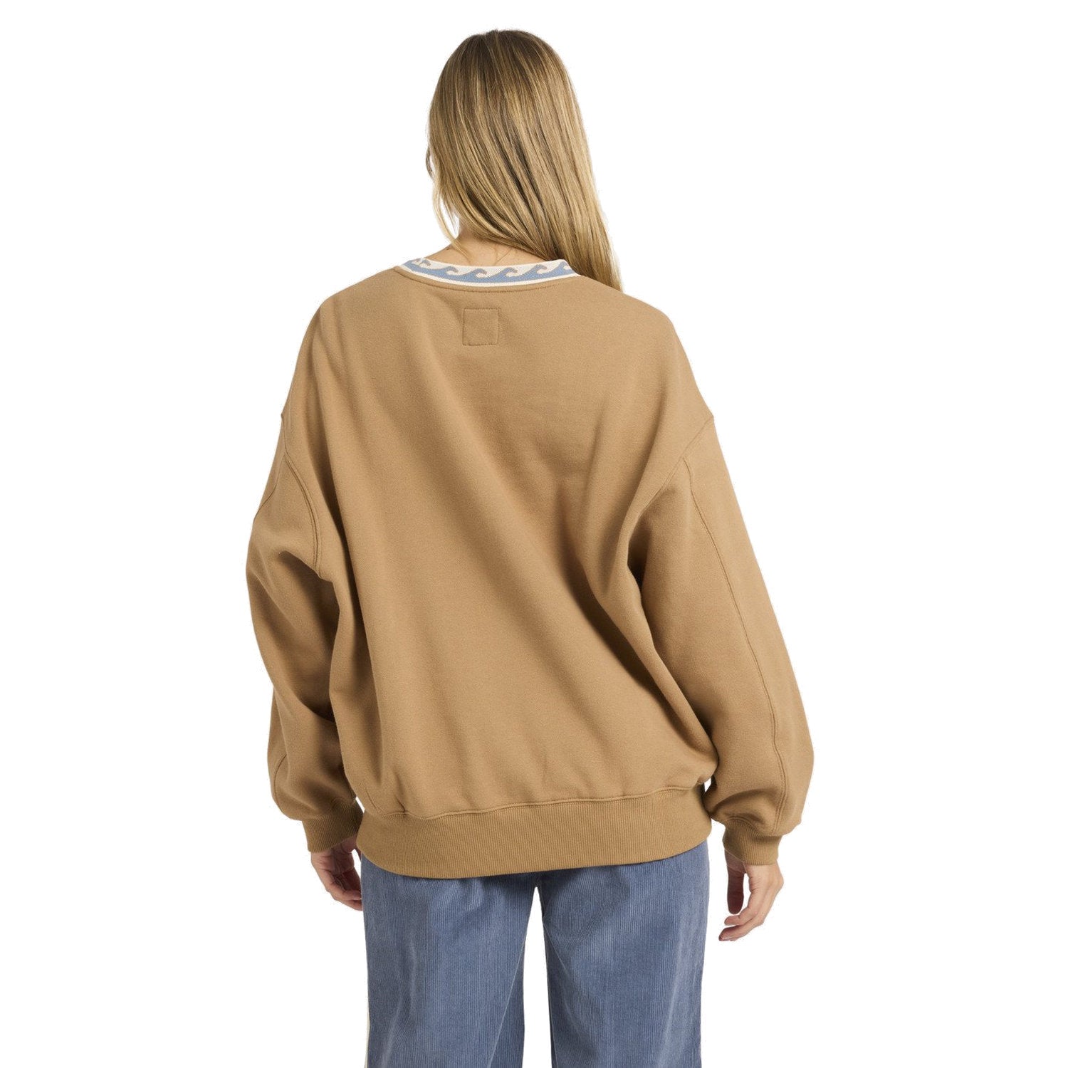 Billabong | Women Point Break Crew White Fleece Top Sweatshirt