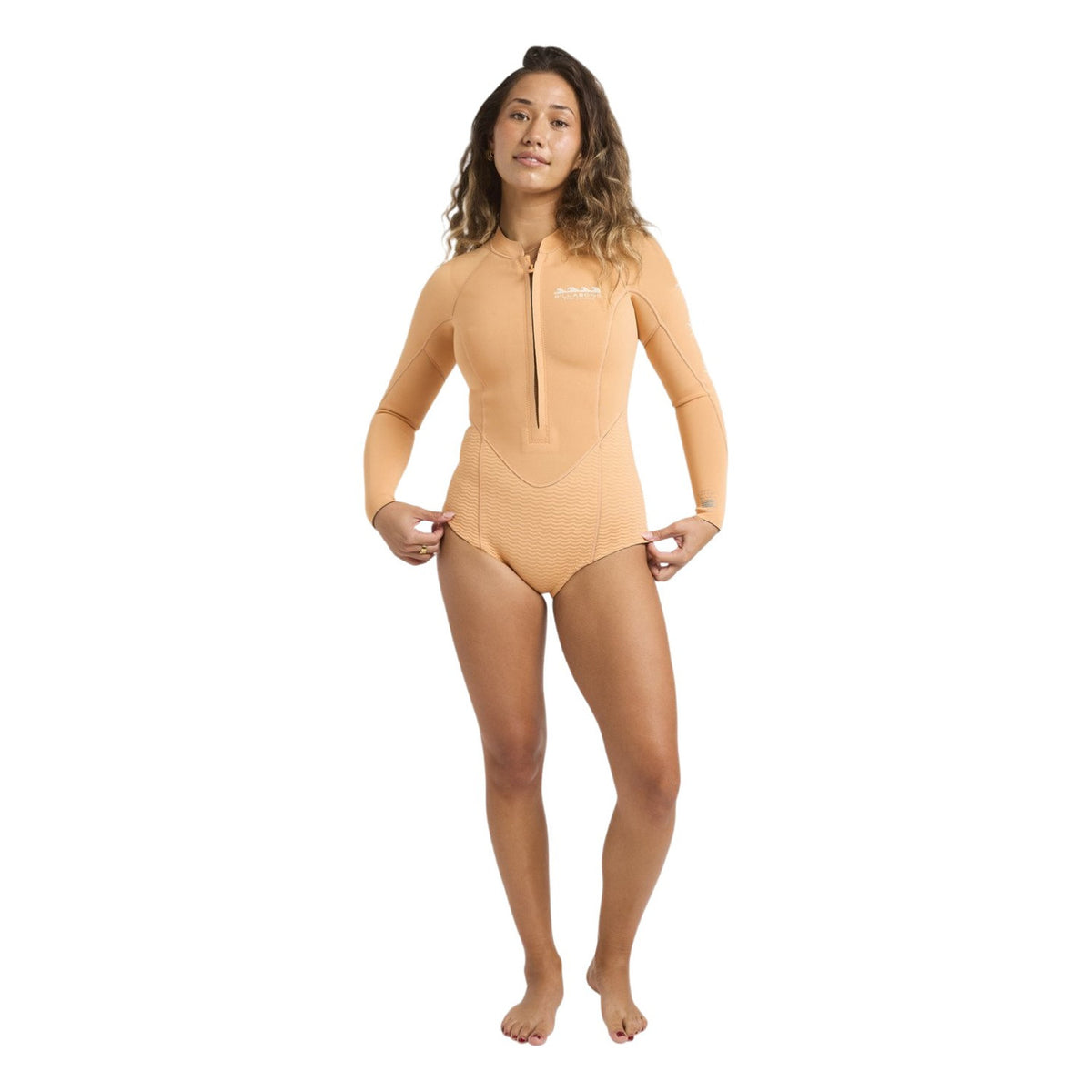 Billabong | Women Salty Dayz Natural Chest Zip Long Sleeves Shorty - 2/2mm