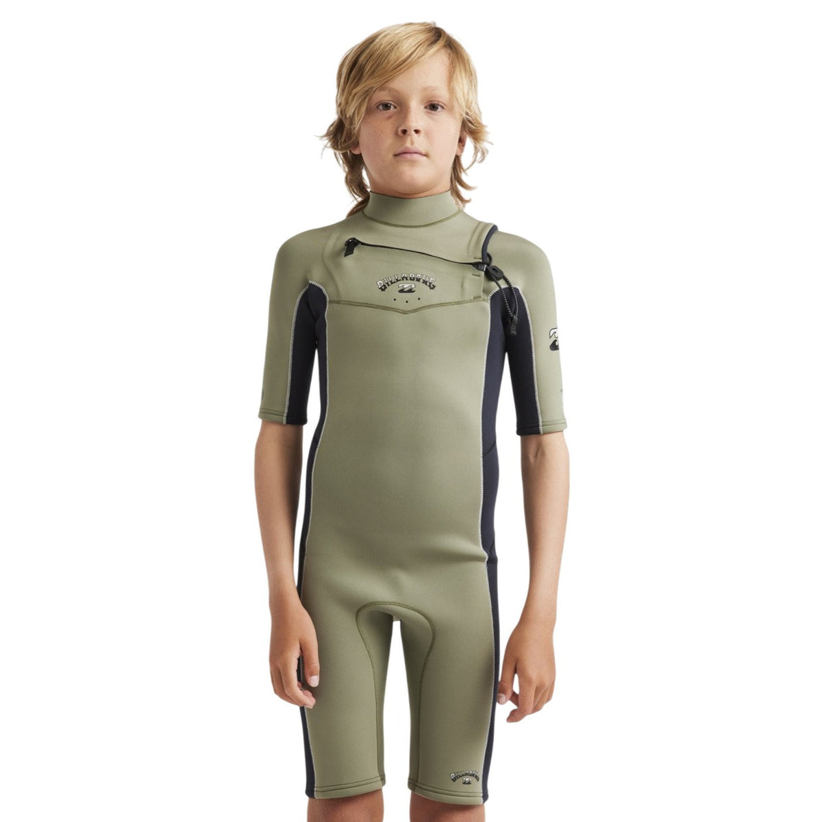 Billabong | Shorty à Manches Courtes Garçon Absolute Natural Chest Zip - 2/2mm