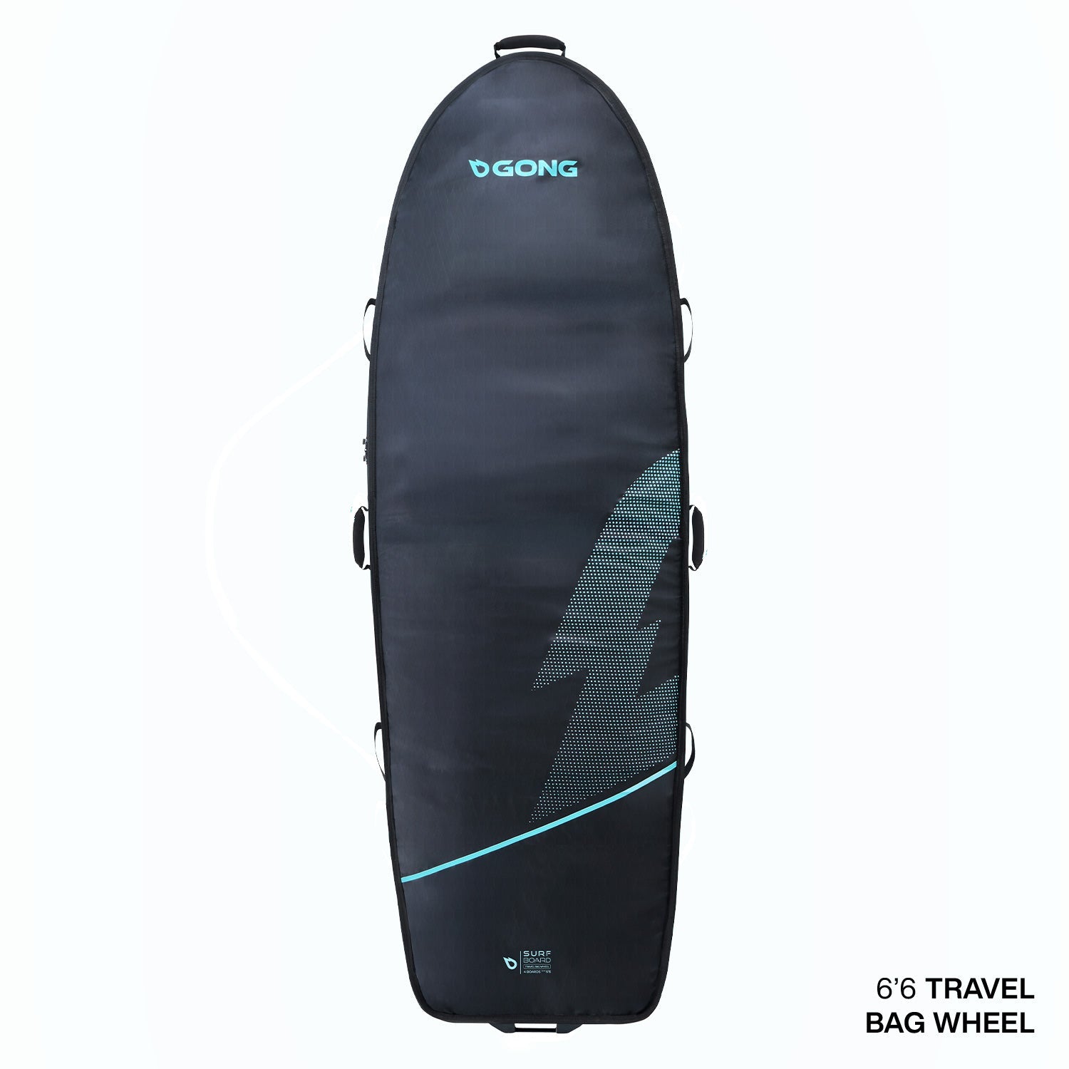 Surf Travel Bag Wheel 4 Boards - 6'6 BLACK Second Hand 14694