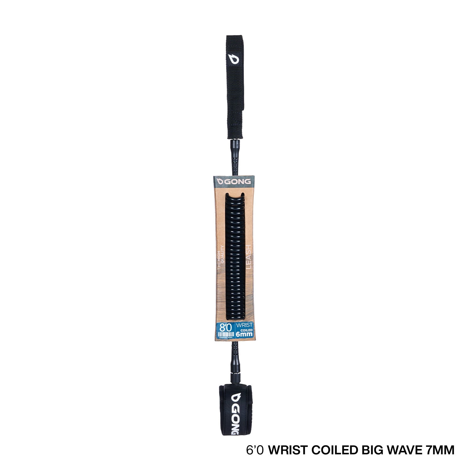GONG | Leash Wing Coiled Big Wave Poignet - 7mm