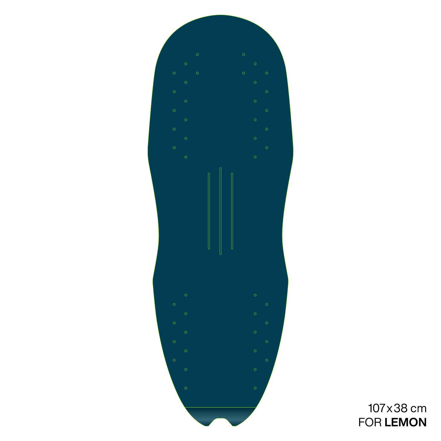 GONG | EVA Surf foil Brushed Pad Shape Lemon