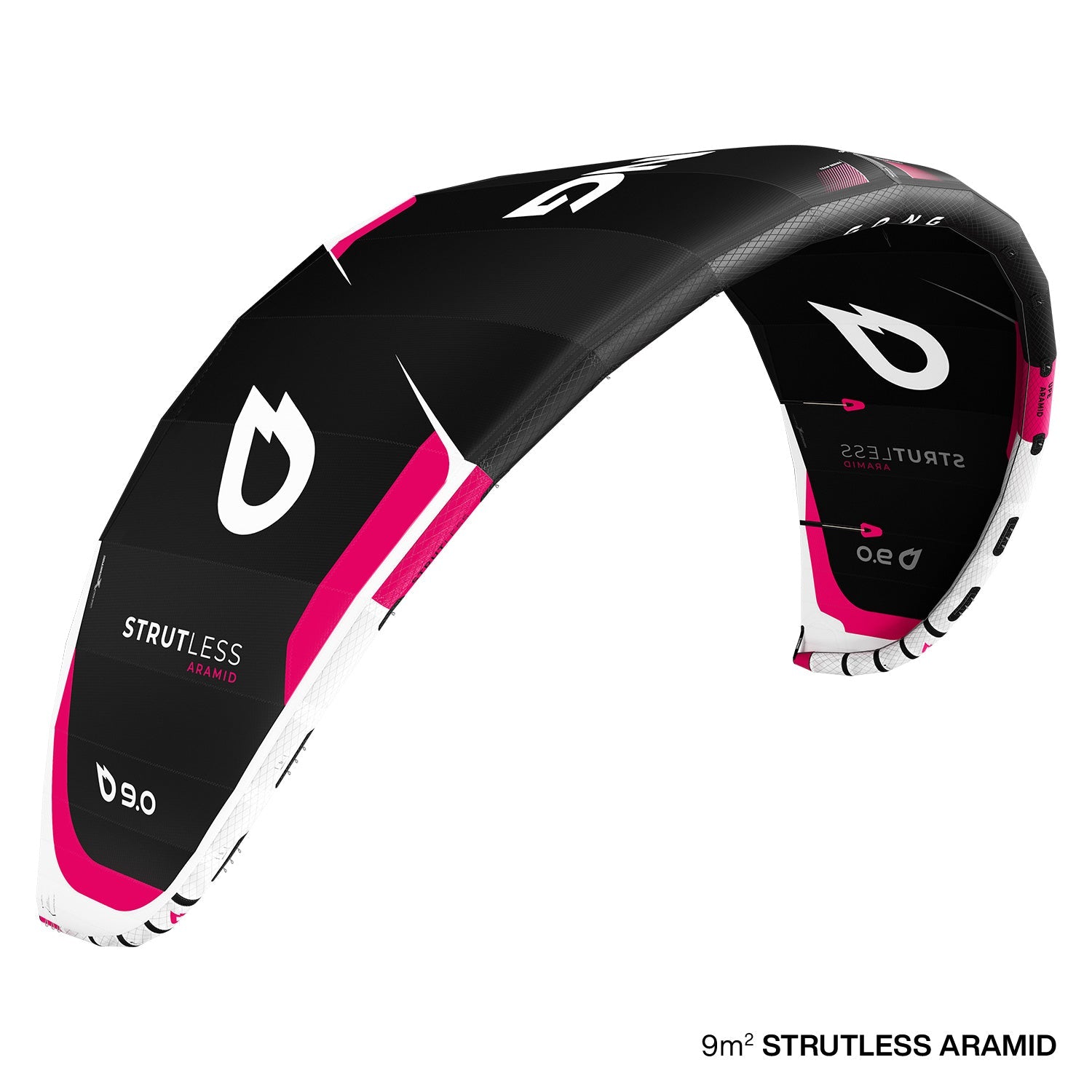Kite Strutless Aramid - Aramid 11 m² / Black Pink Occasion 14717