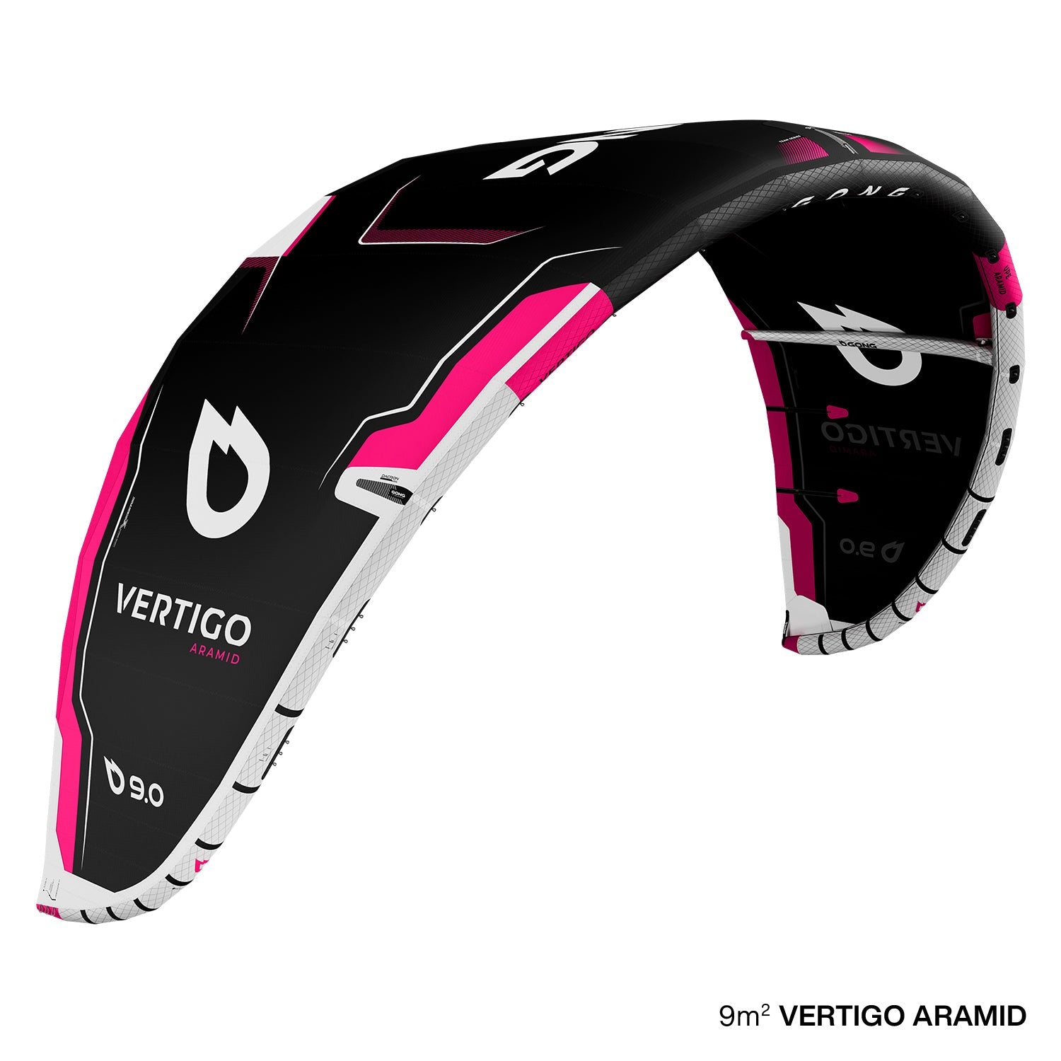 Kite Vertigo Aramid - Aramid 8 m² / Black Pink Second Hand 13903