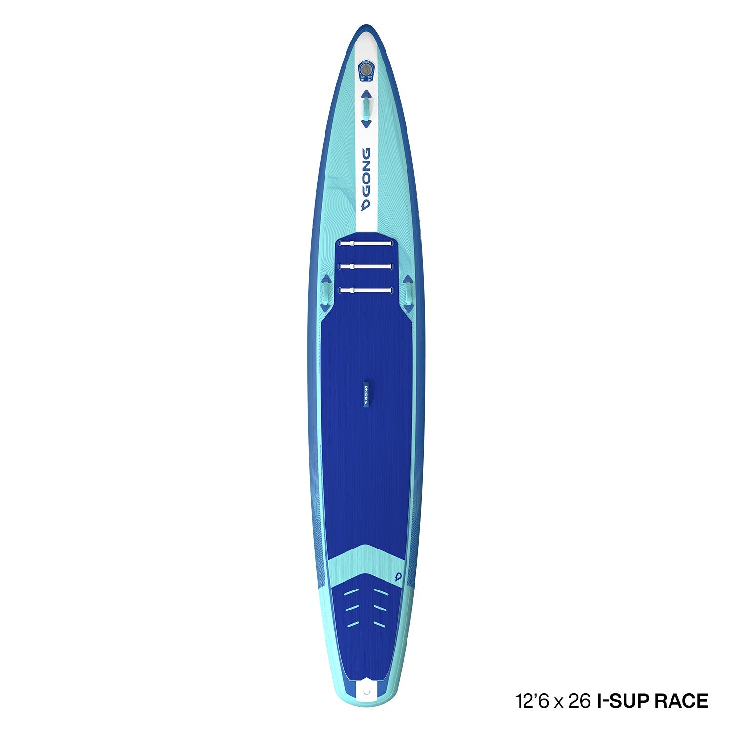 I-SUP Inflatable Race 12'6 - XL Blue Second Hand 13772