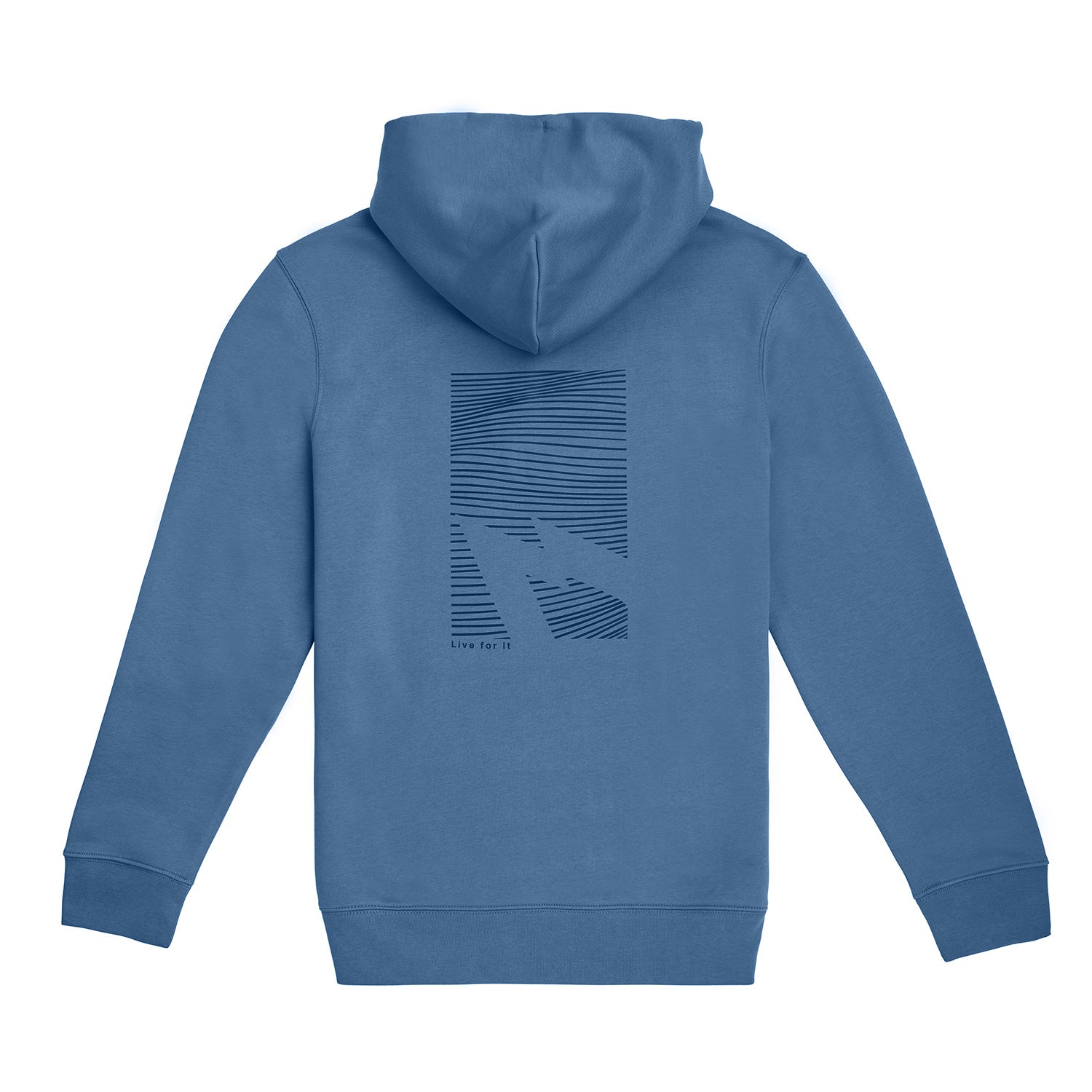 GONG | Unisex Graphic Swell Hoodie in Organic Cotton.