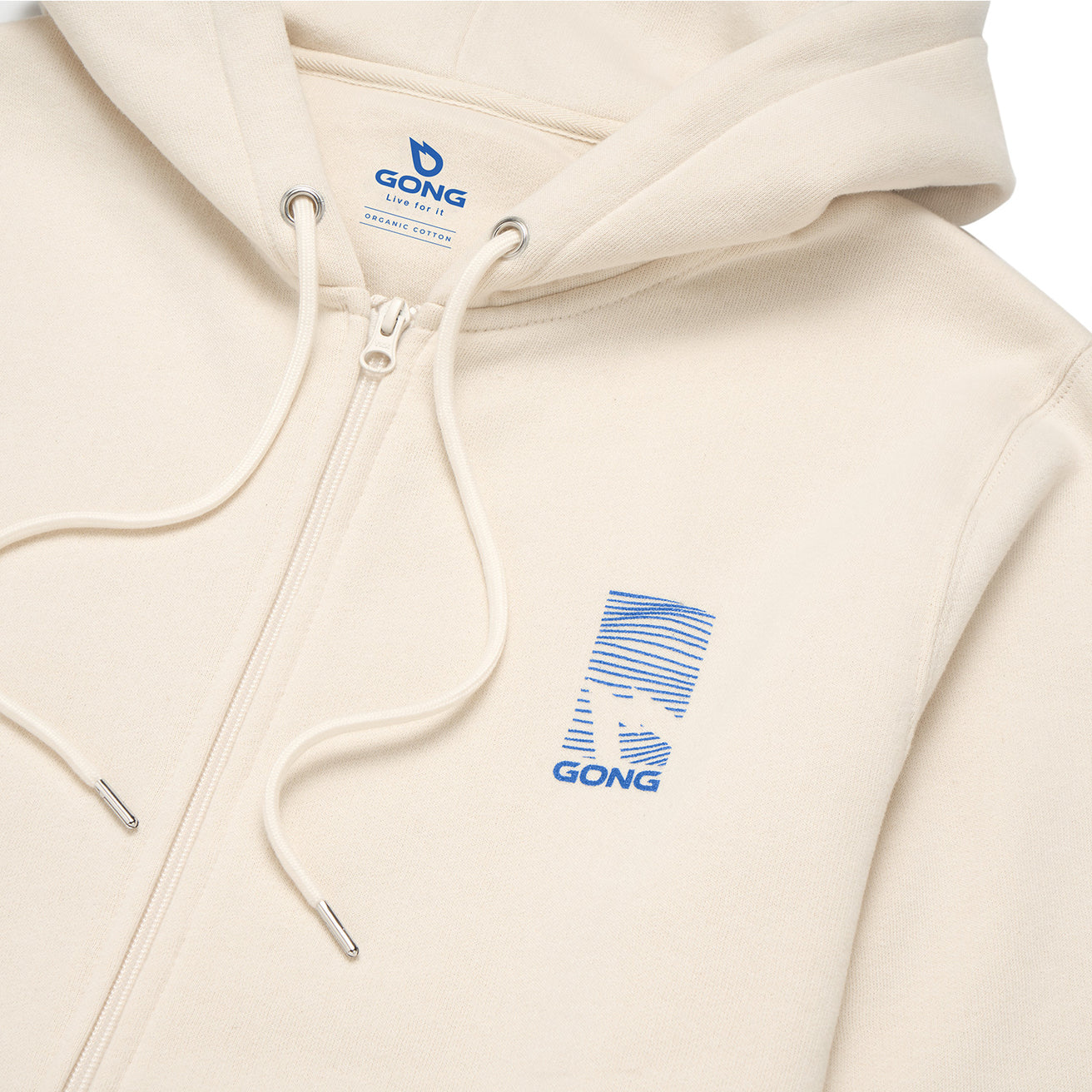 GONG | Sweat À Capuche Zippé Graphic Swell Unisexe