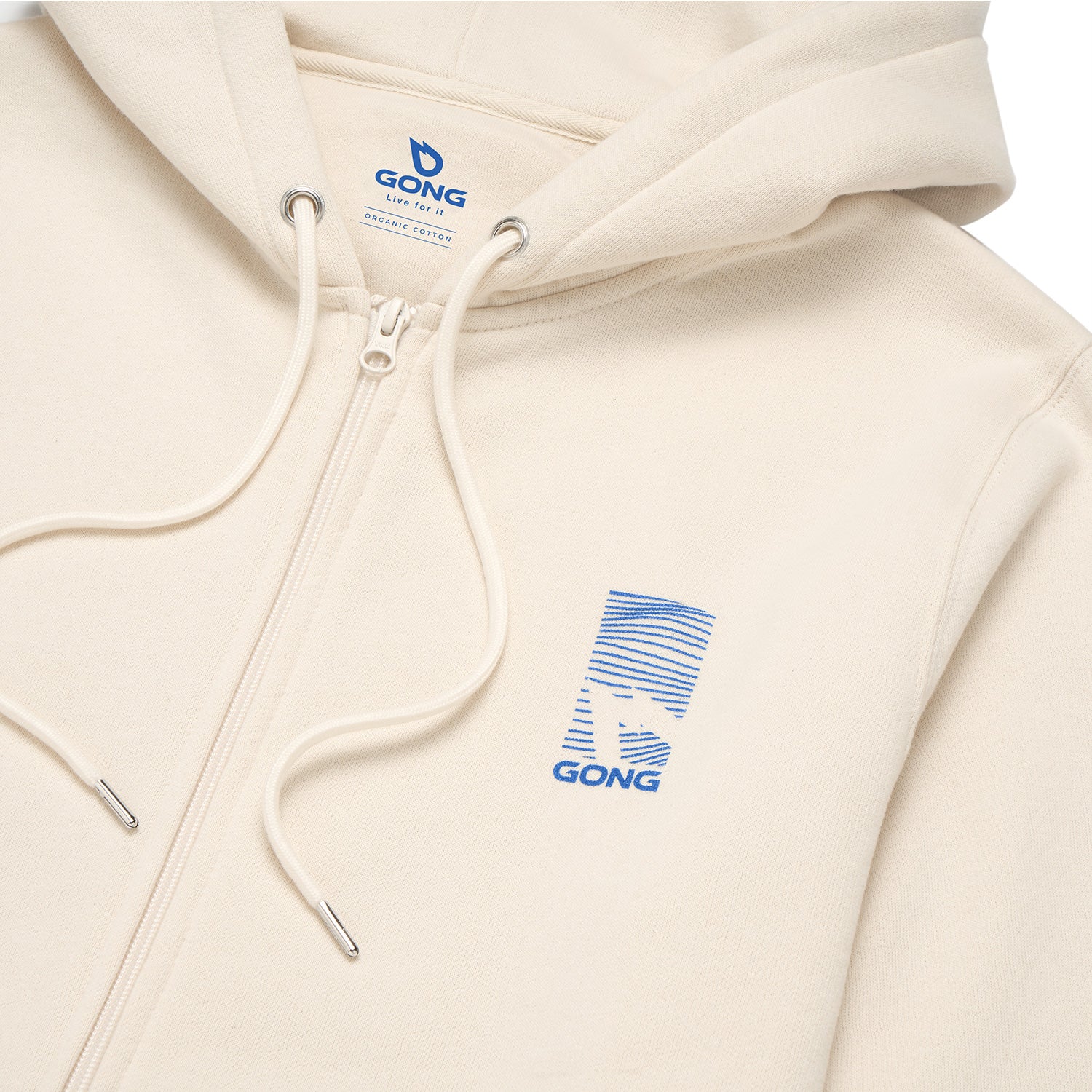 GONG | Sweat À Capuche Zippé Graphic Swell Unisexe