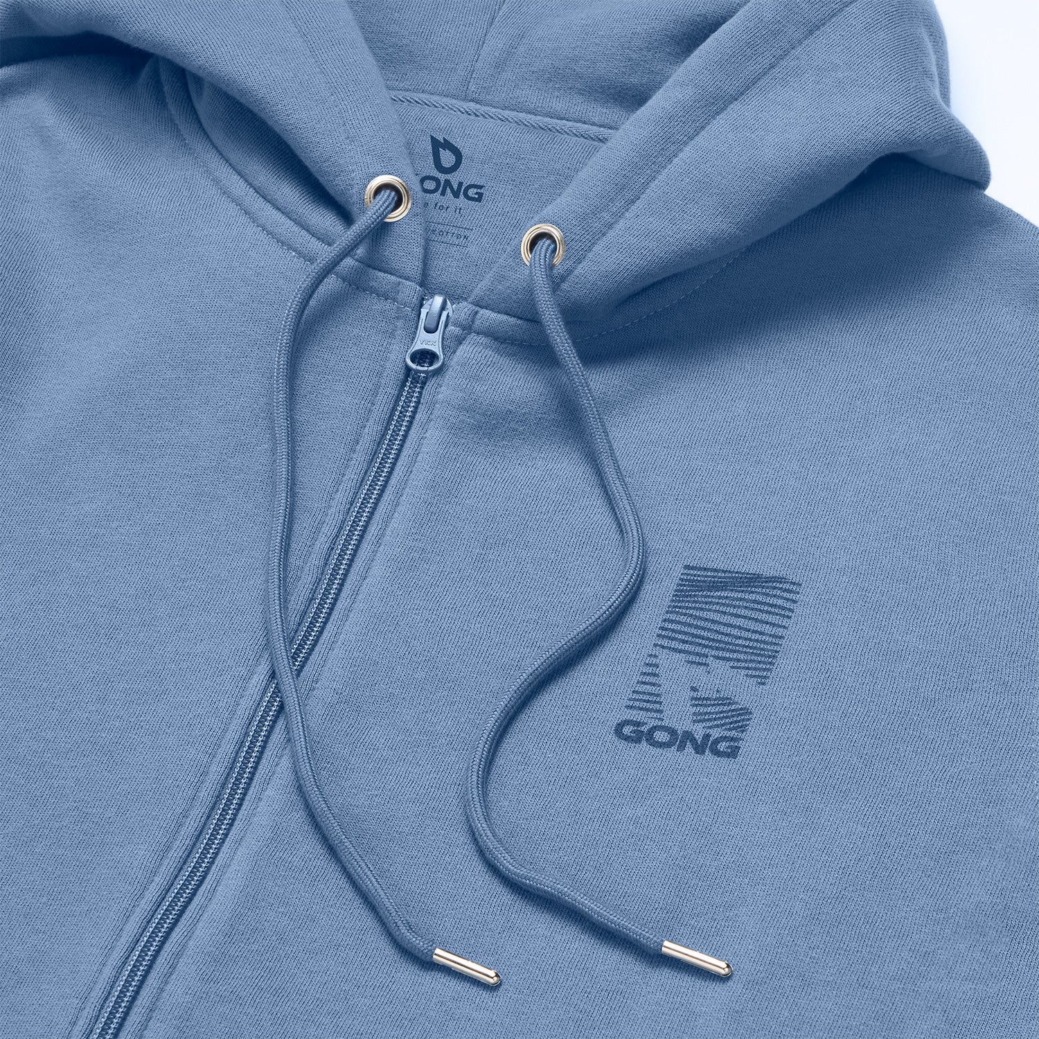GONG | Sweat À Capuche Zippé Graphic Swell Unisexe