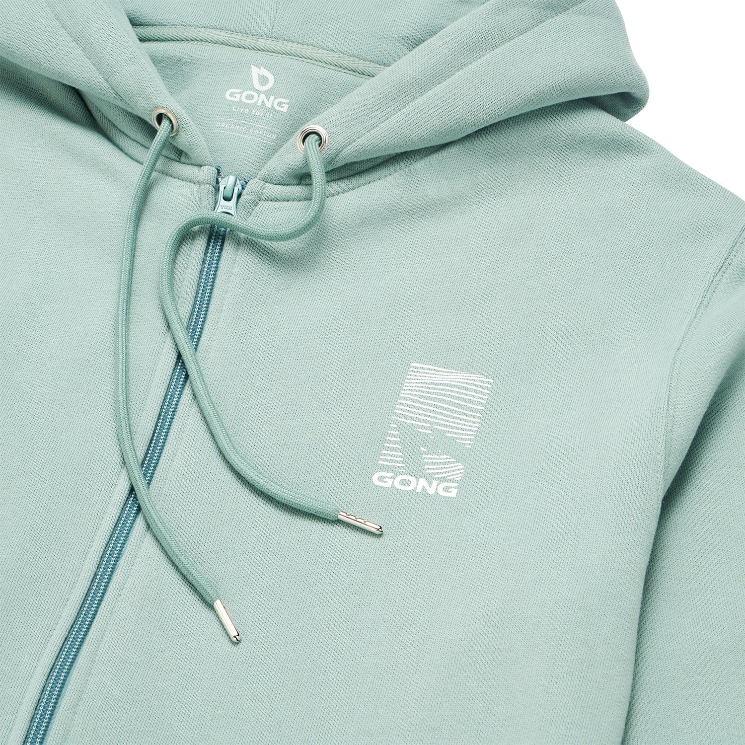 GONG | Sweat À Capuche Zippé Graphic Swell Unisexe