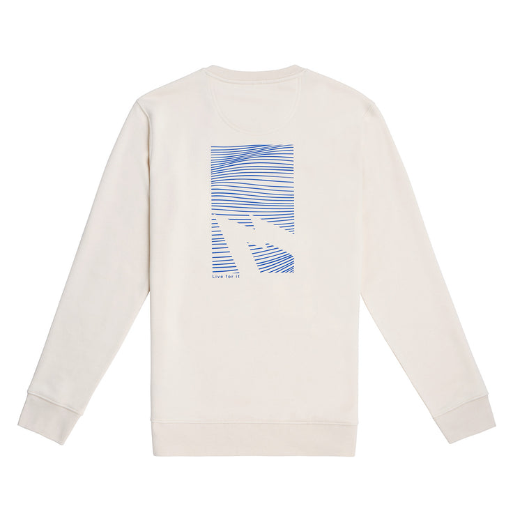 GONG | Unisex Graphic Swell Sweatshirt in Organic Cotton.