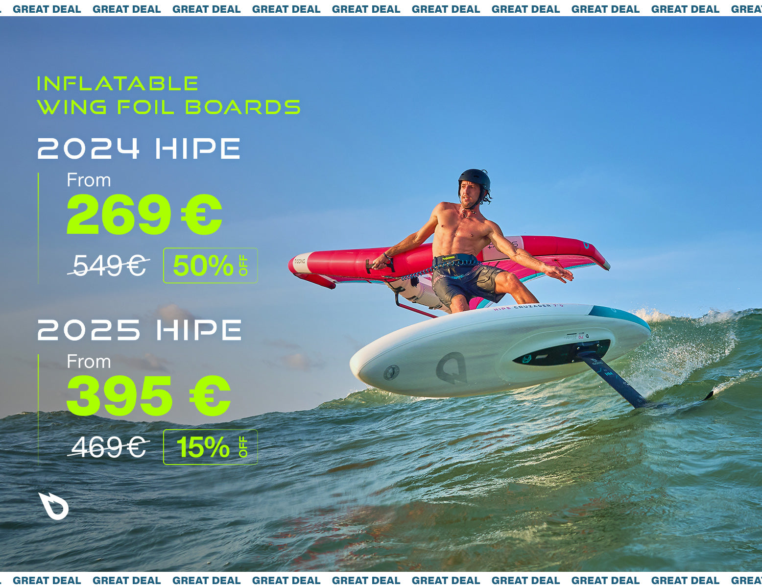GREAT DEAL : WING BOARDS GONFLABLES À PARTIR DE 269 EUR !
