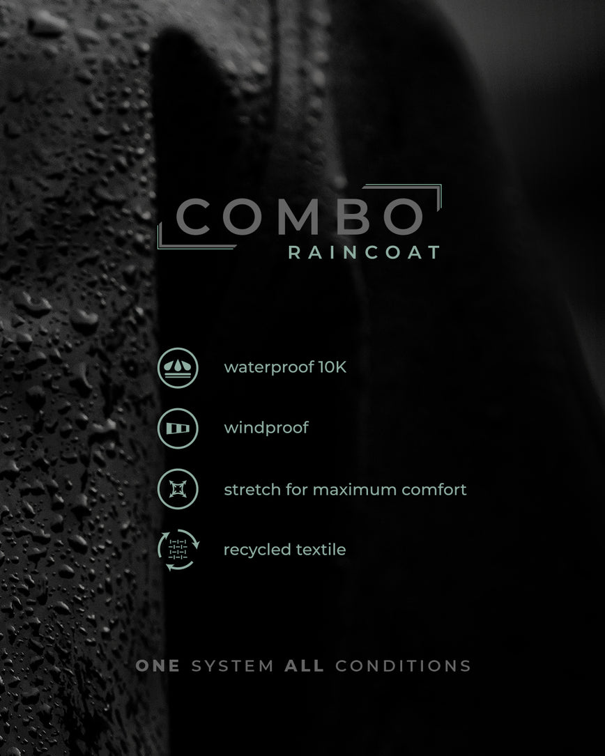 GONG | Veste Cirée Imperméable Combo Outerwear Unisexe