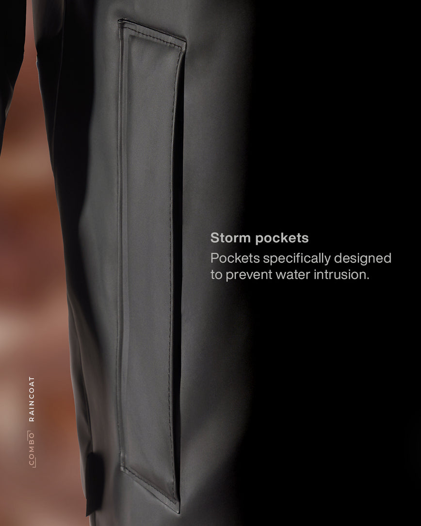 GONG | Veste Cirée Imperméable Combo Outerwear Unisexe