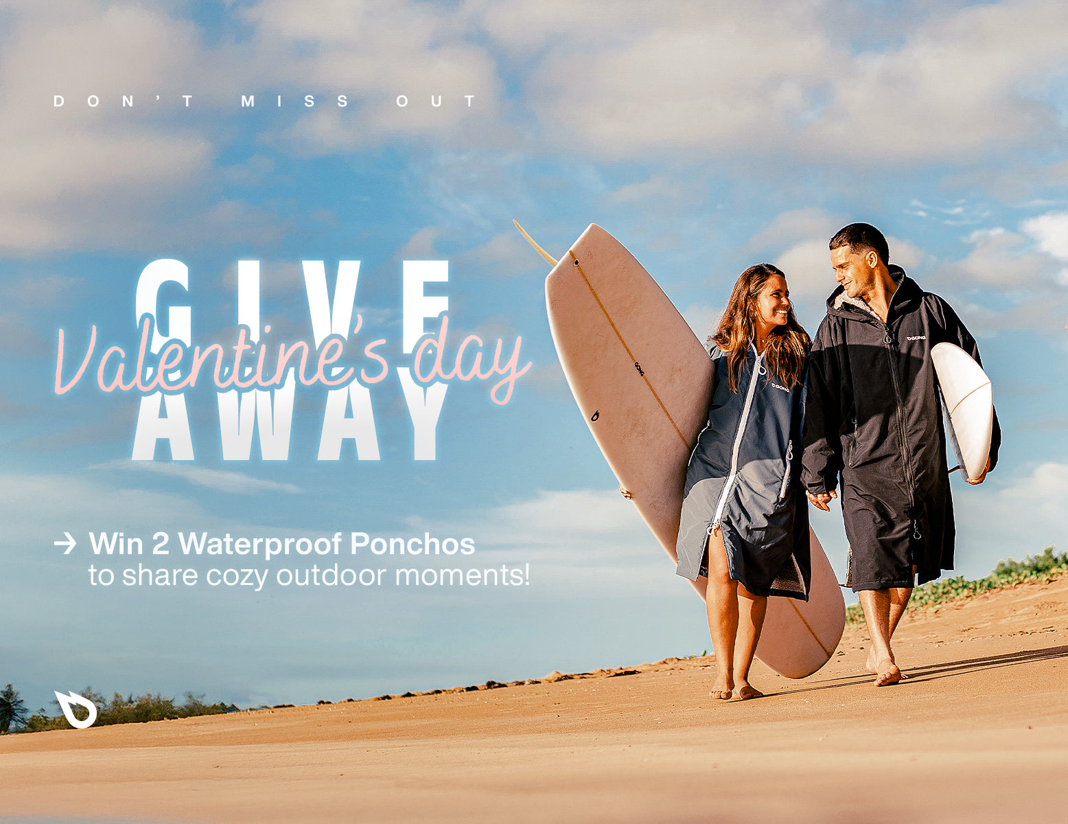 DON’T MISS OUT: WIN TWO WATERPROOF PONCHOS FOR VALENTINE'S DAY!