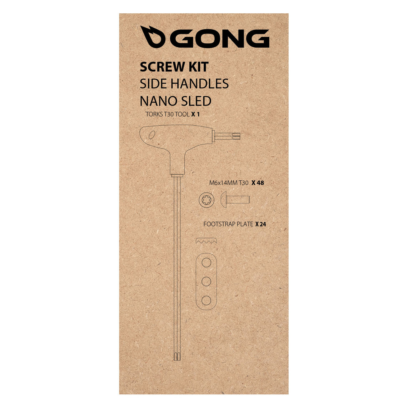 GONG | Screw full Kit Nano Sled Handles