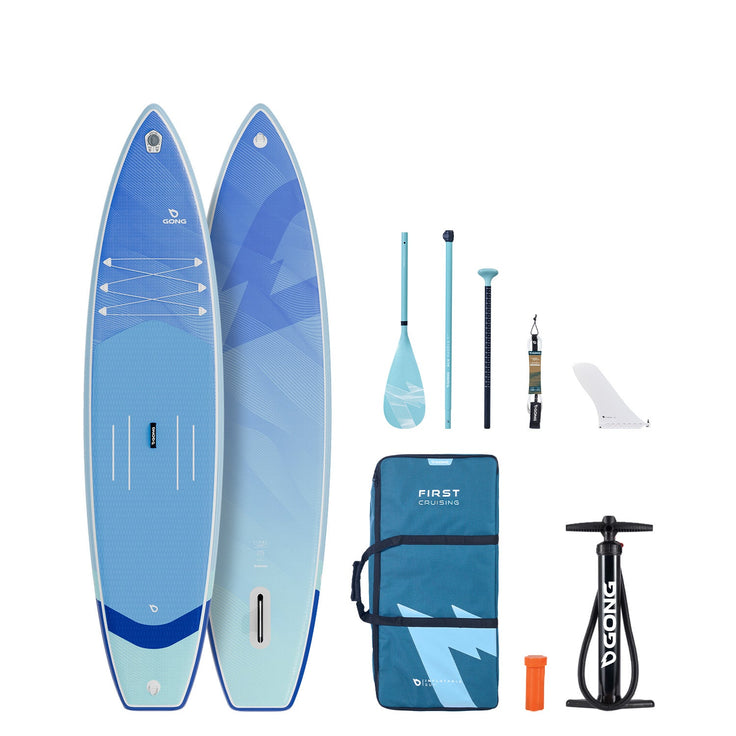 Pack SUP Inflatable First Cruising - 12'6 Blue Second Rate 13776