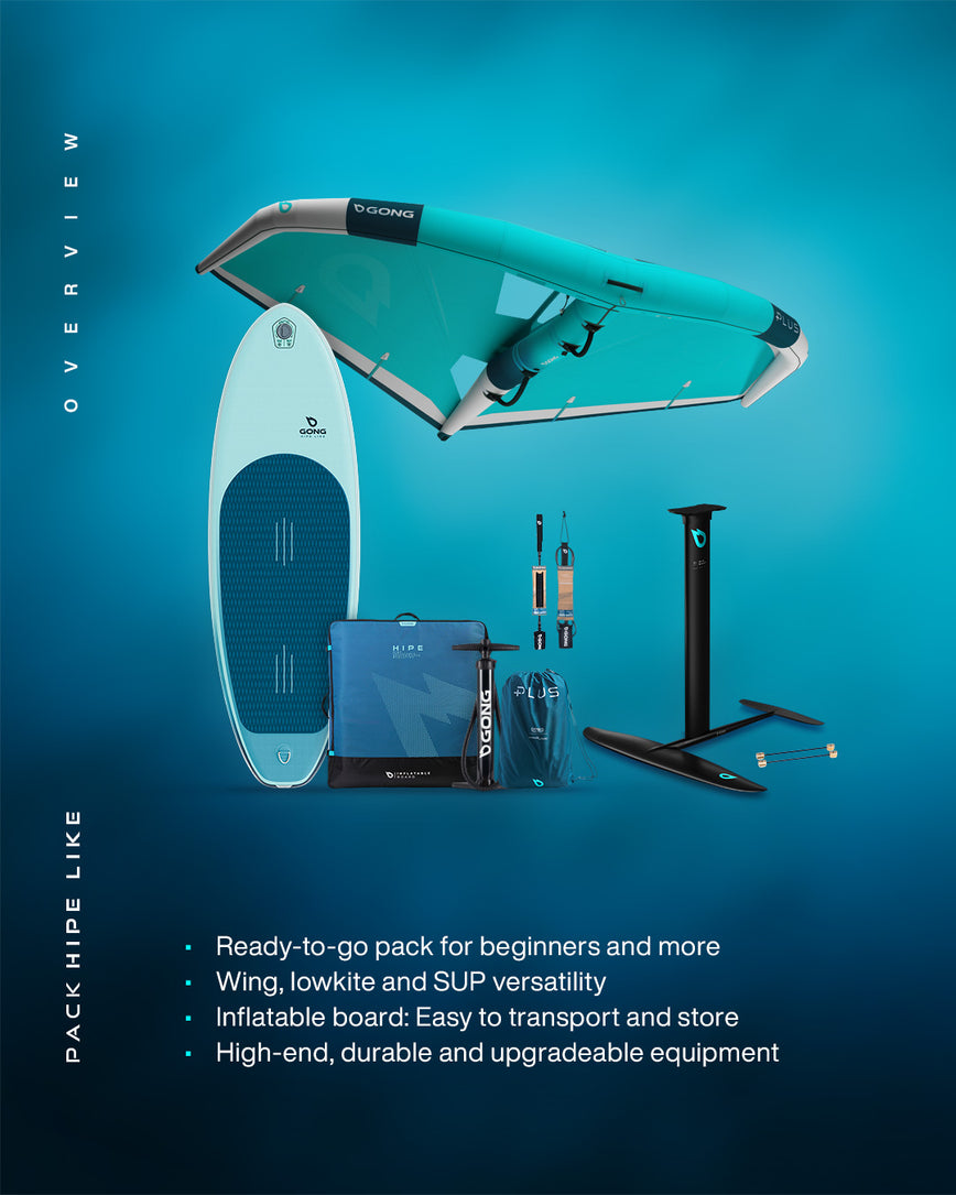 GONG | Pack Wing foil Board Inflatable HIPE Like