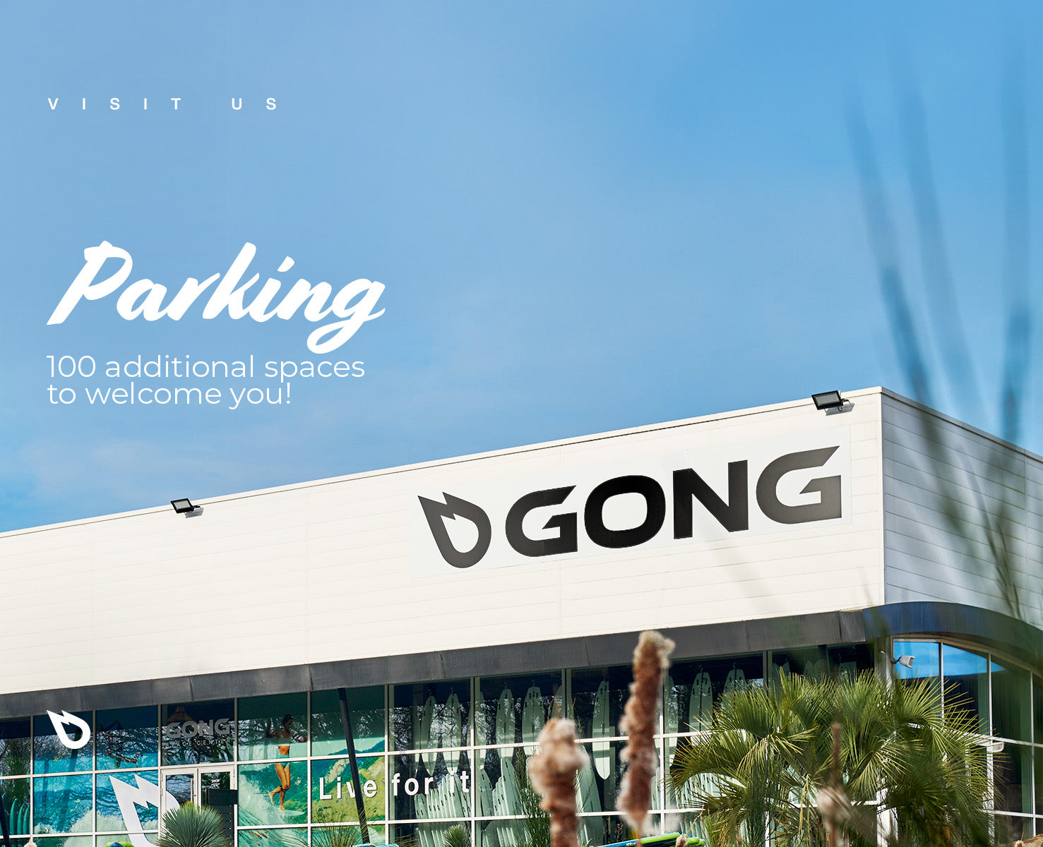 GONG SPACE CENTER: 100 NEW PARKING SPACES!