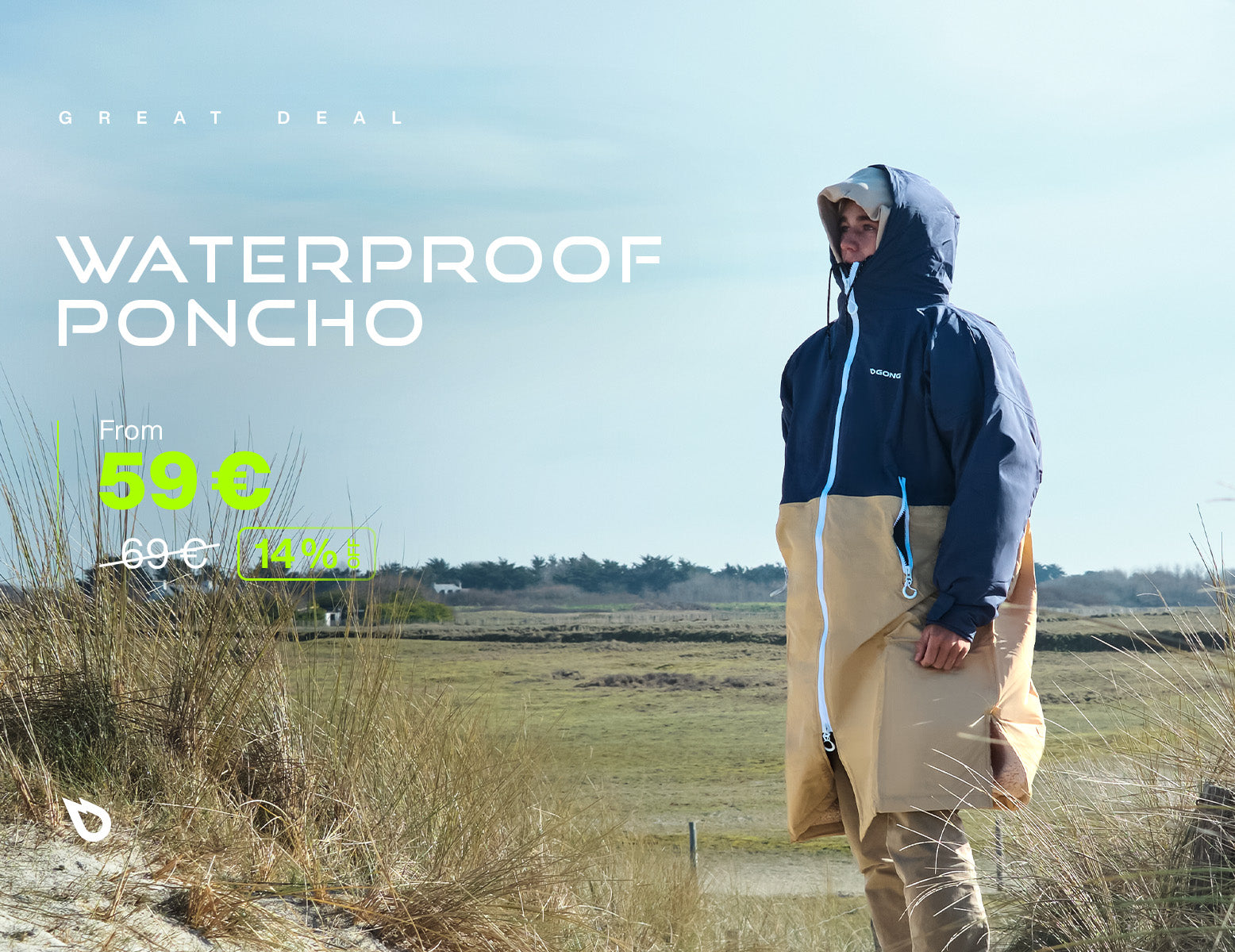 GREAT DEAL: -14% ON THE GONG WATERPROOF PONCHO