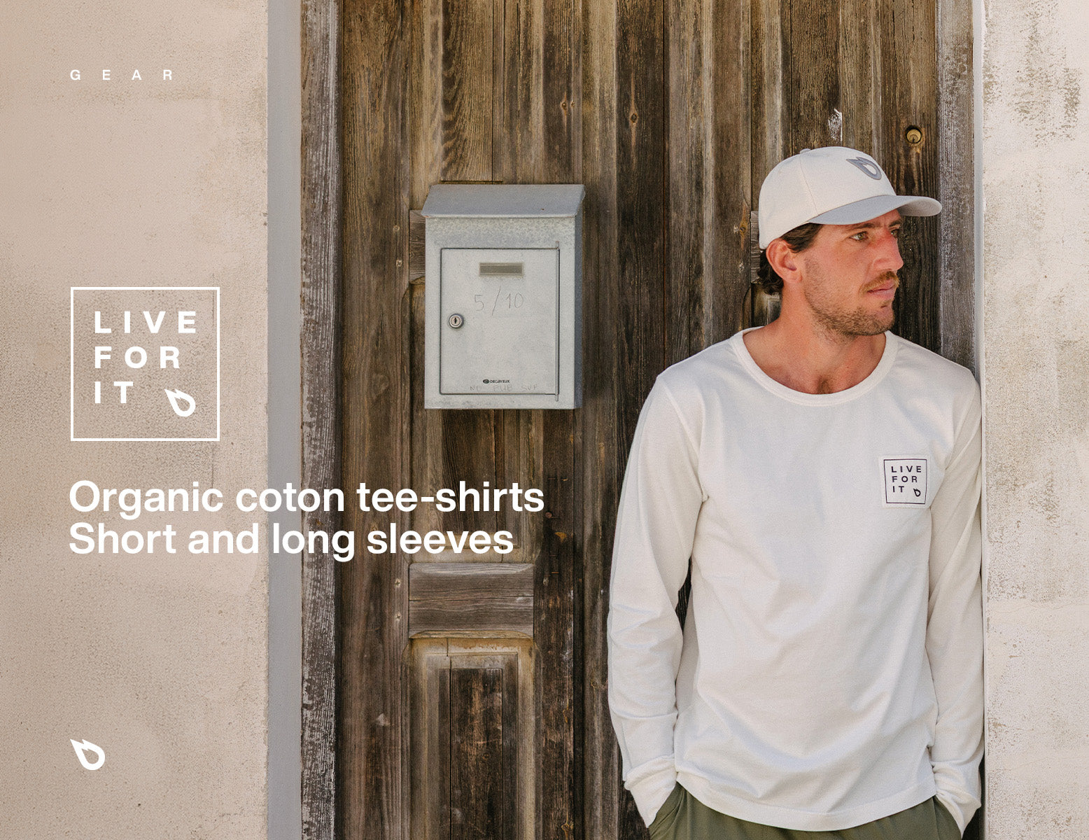 WEAR : T-SHIRTS LIVE FOR IT EN COTON BIOLOGIQUE !