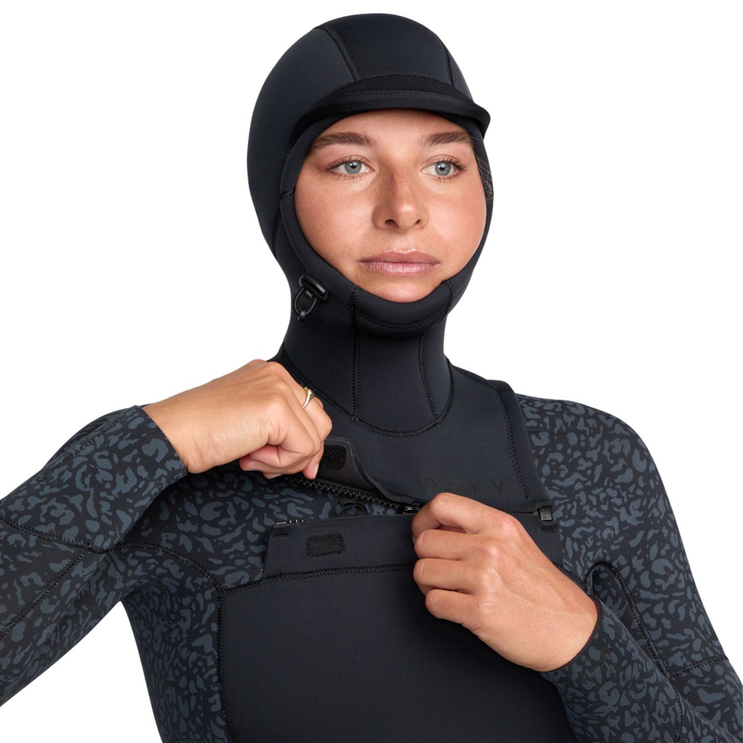 Roxy | Swell Natural Chest Zip 5/4mm Hooded Wetsuit