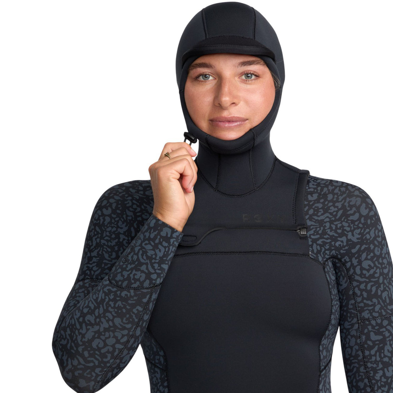 Roxy | Swell Natural Chest Zip 5/4mm Hooded Wetsuit