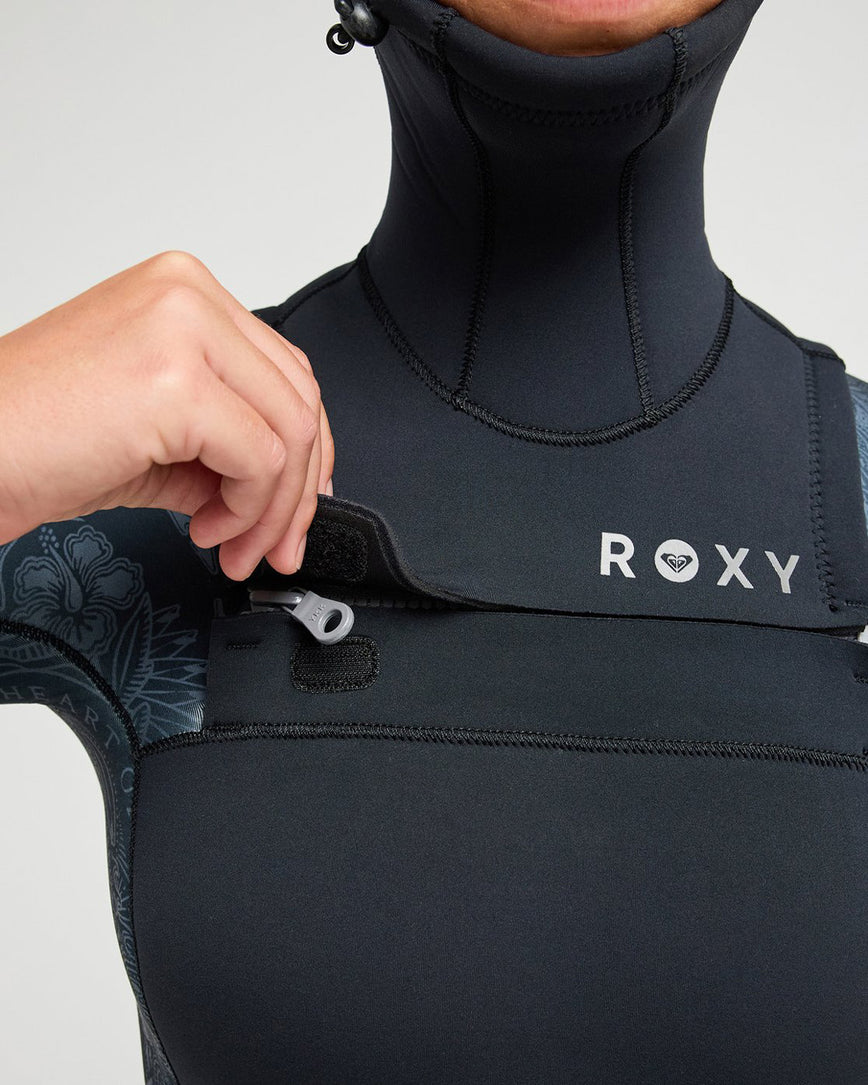 Roxy | Women Swell Natural Hooded Front Zip Full Wetsuit - 5/4mm