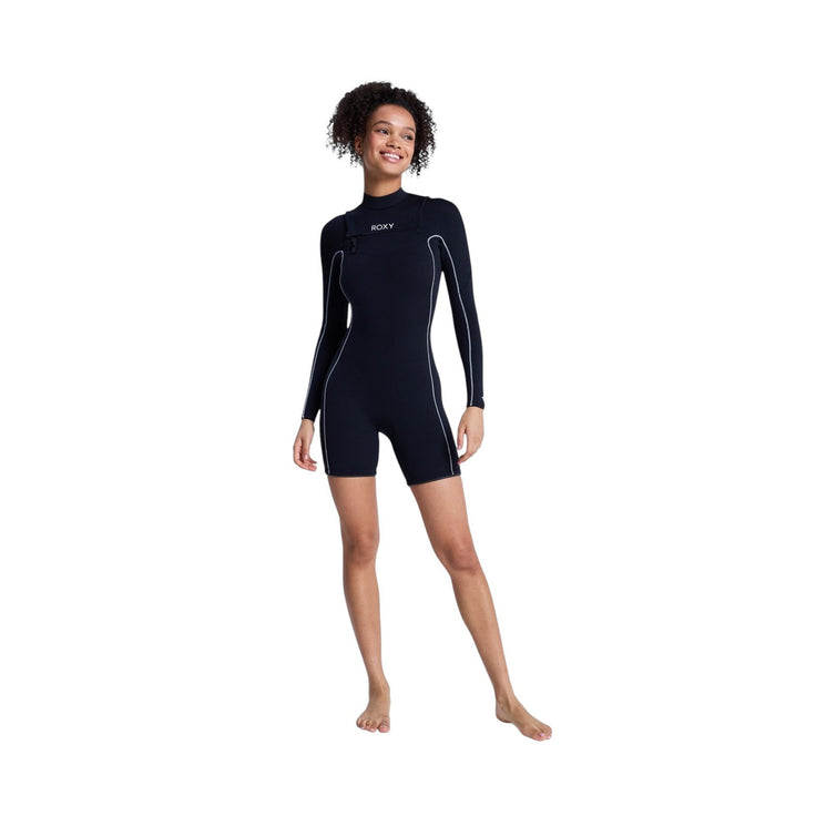 Roxy | Women Elite Xtra Stretch Chest Zip Long Sleeves Shorty - 2/2mm